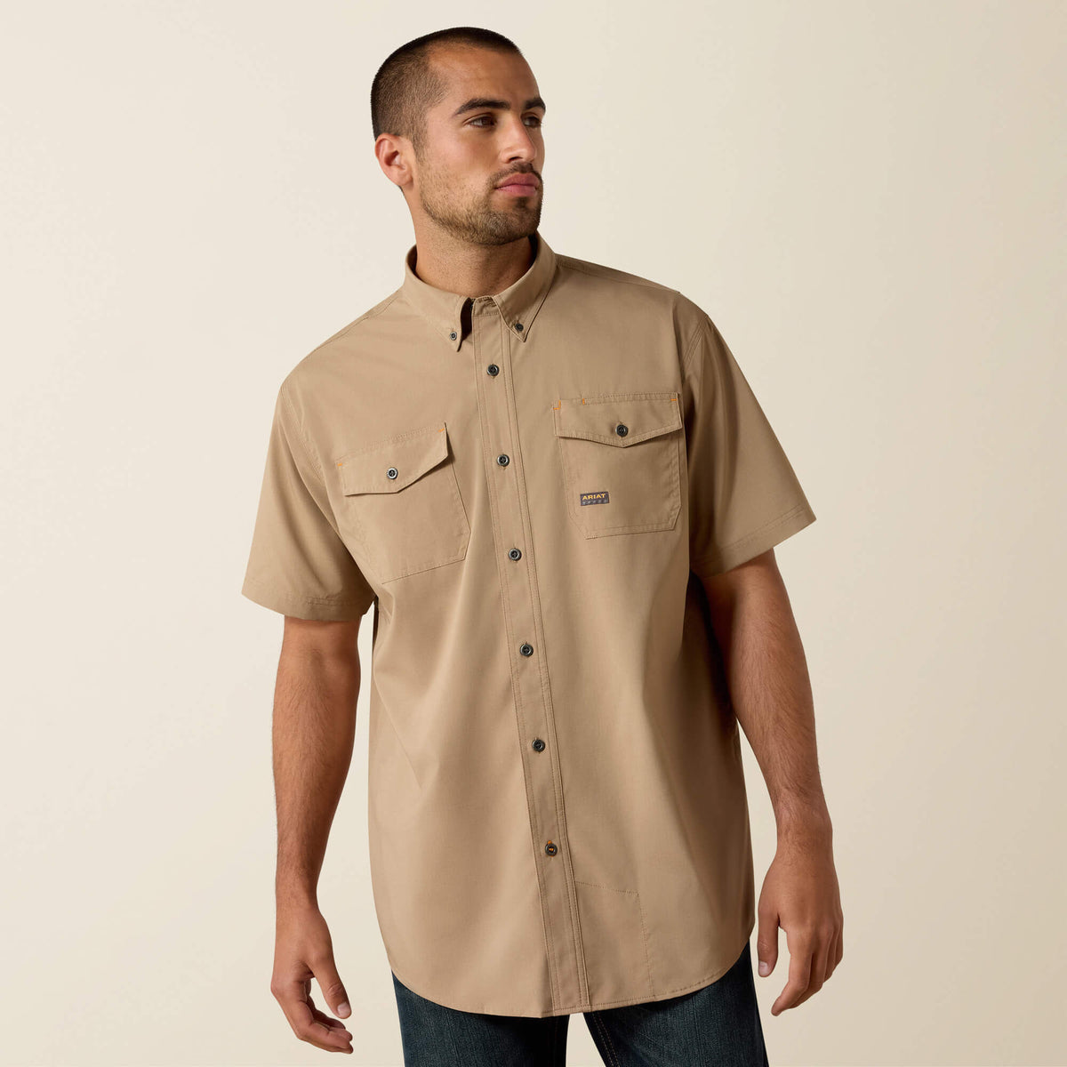 Rebar Made Tough VentTEK DuraStretch Work Shirt-Ariat