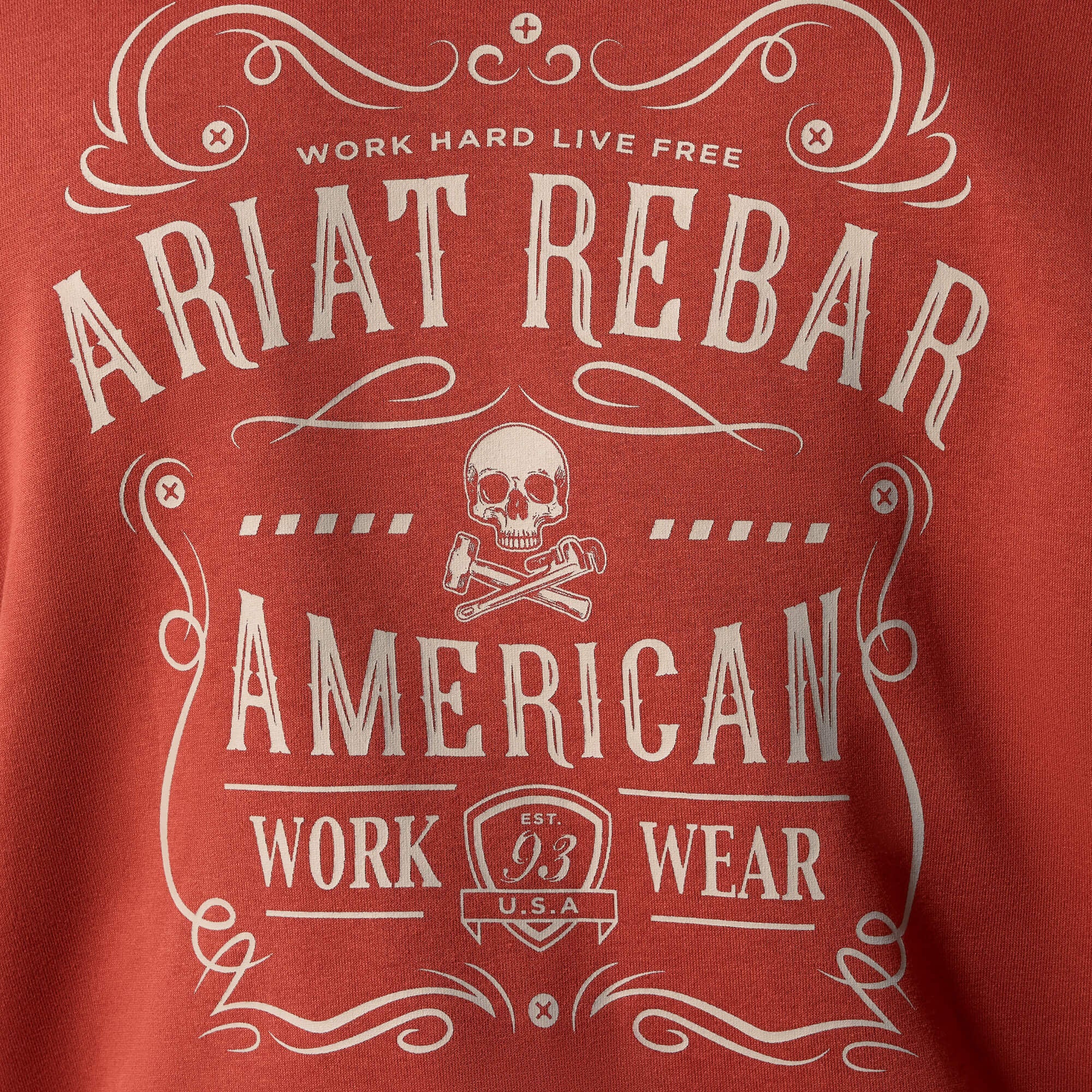 Rebar Lightweight Label Full Zip Hoodie-Ariat