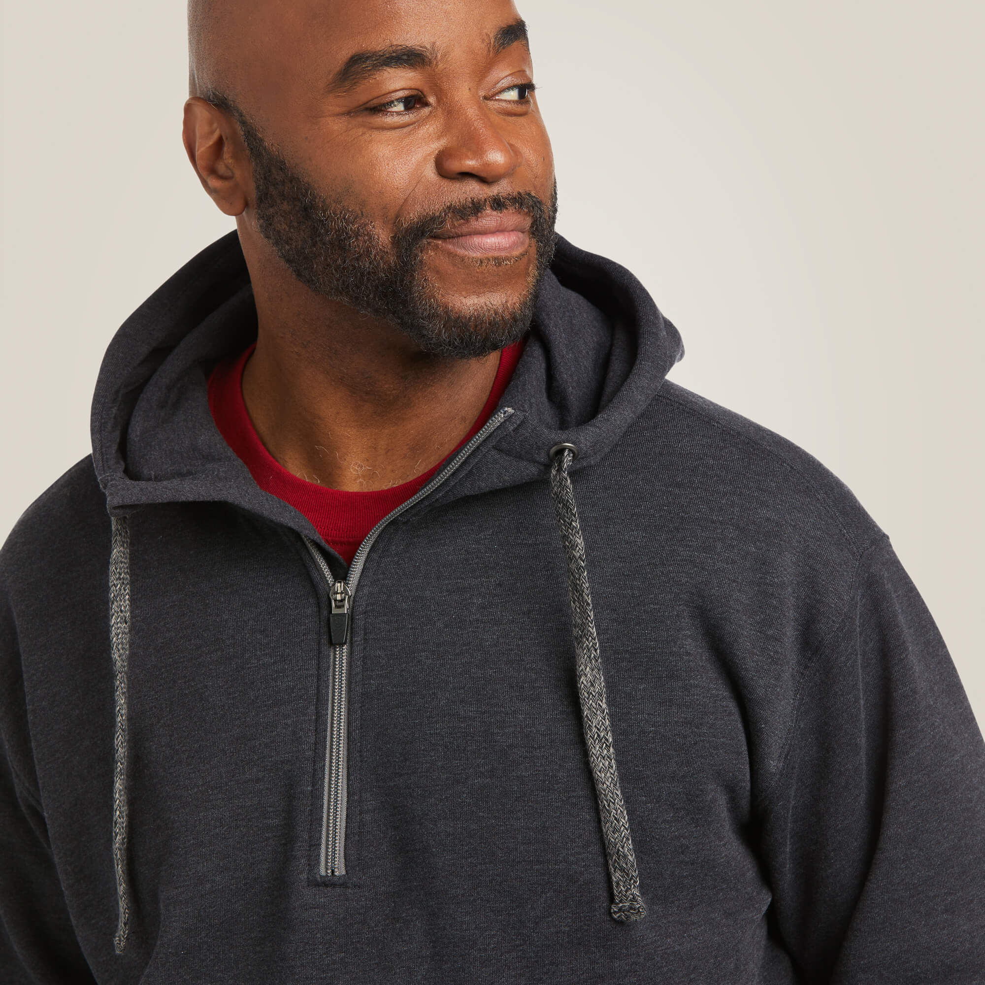 Rebar Workman 1/4 Zip Hoodie-Ariat