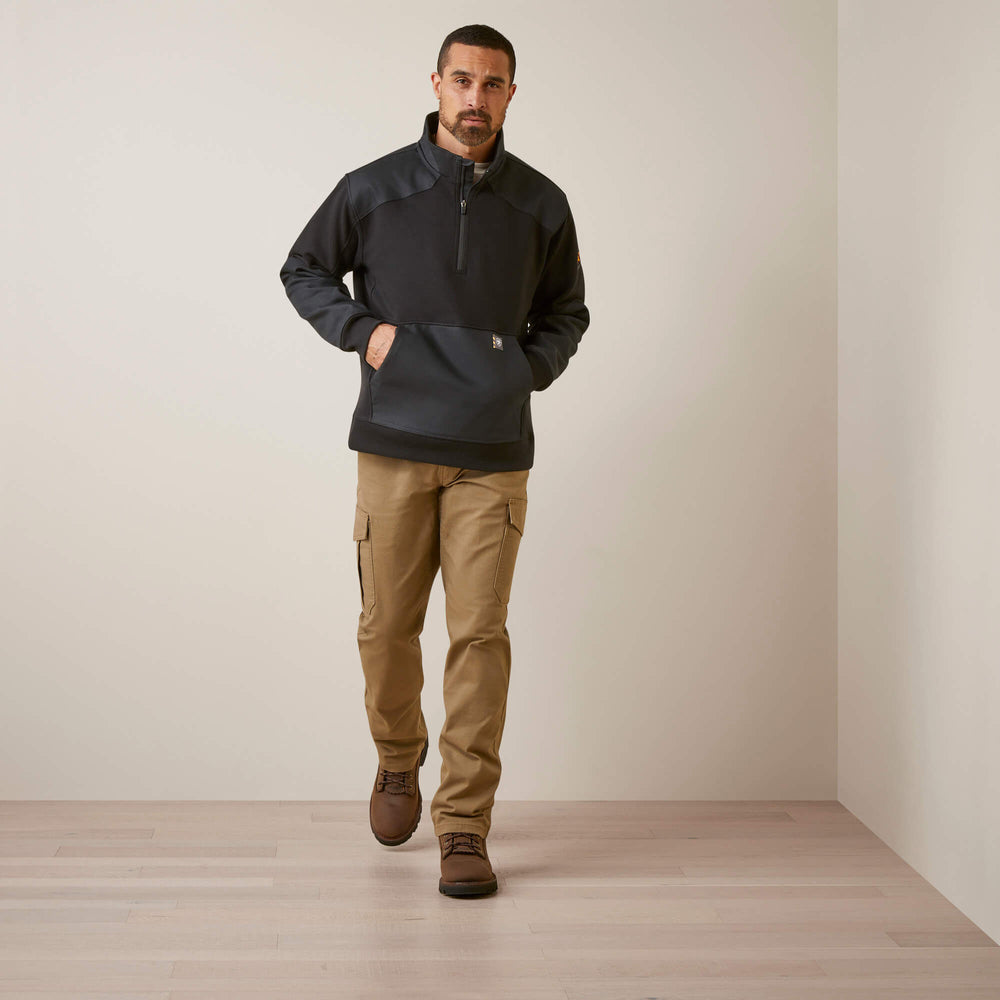 Rebar Workman Duracanvas 1/4 Zip Sweatshirt-Ariat