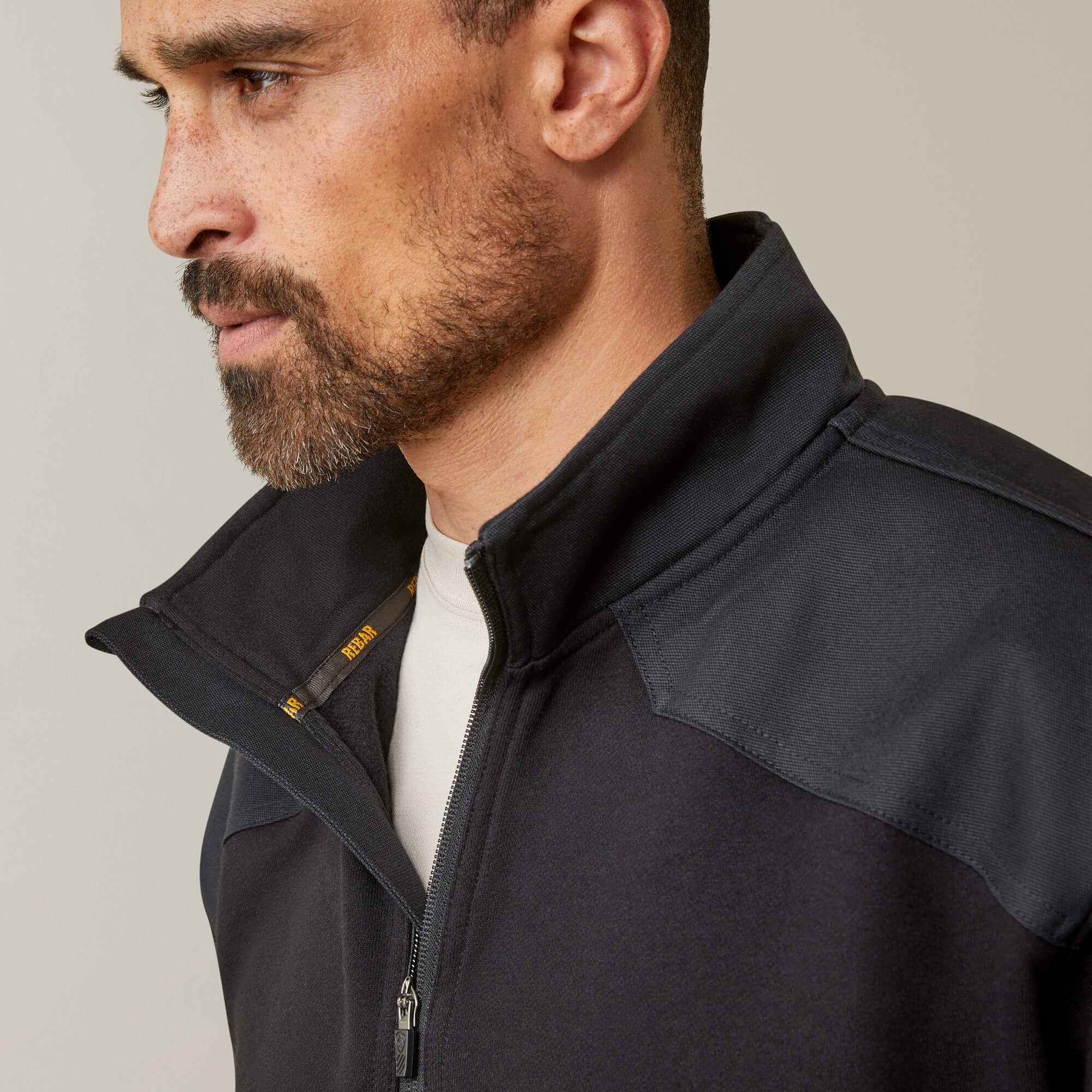 Rebar Workman Duracanvas 1/4 Zip Sweatshirt-Ariat