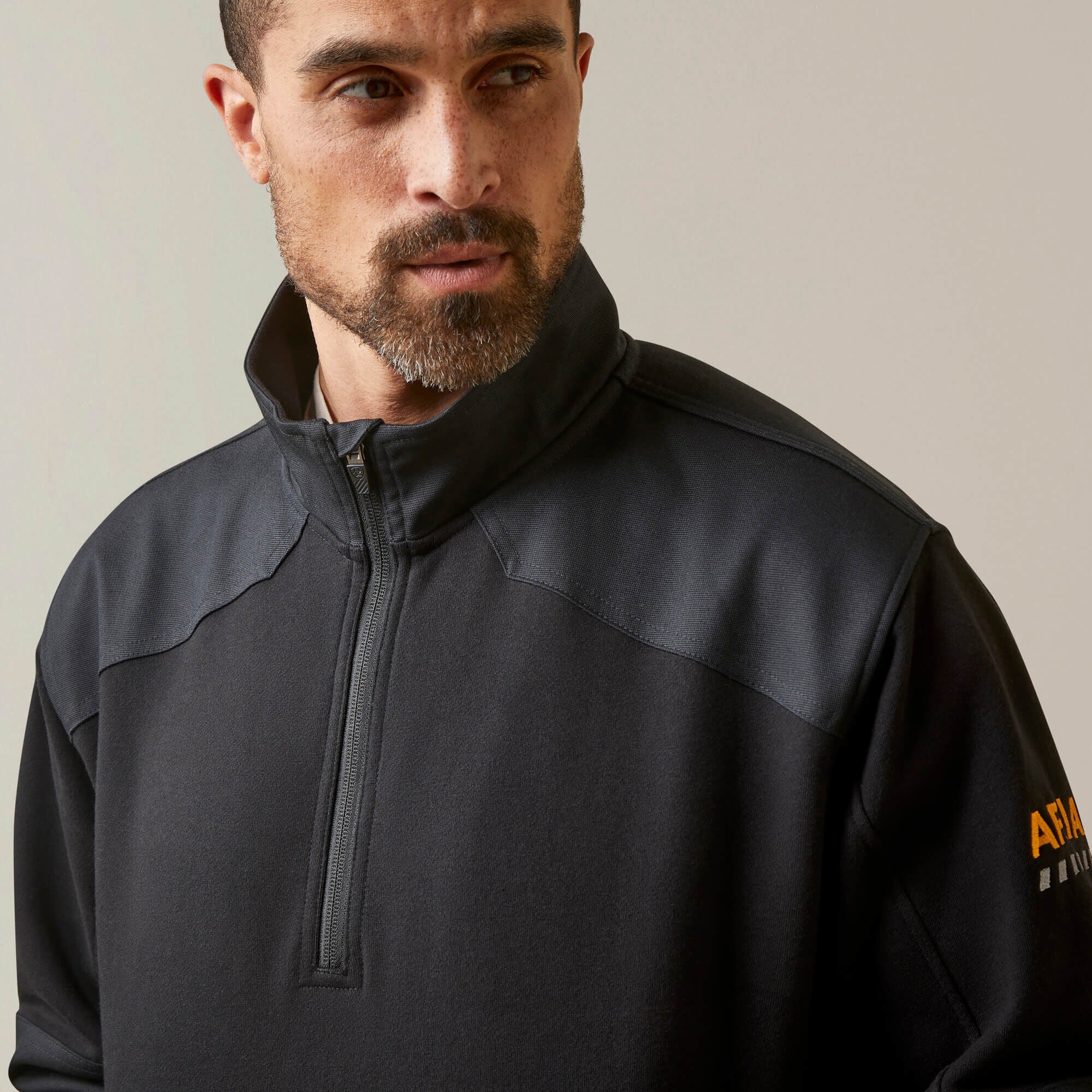 Rebar Workman Duracanvas 1/4 Zip Sweatshirt-Ariat