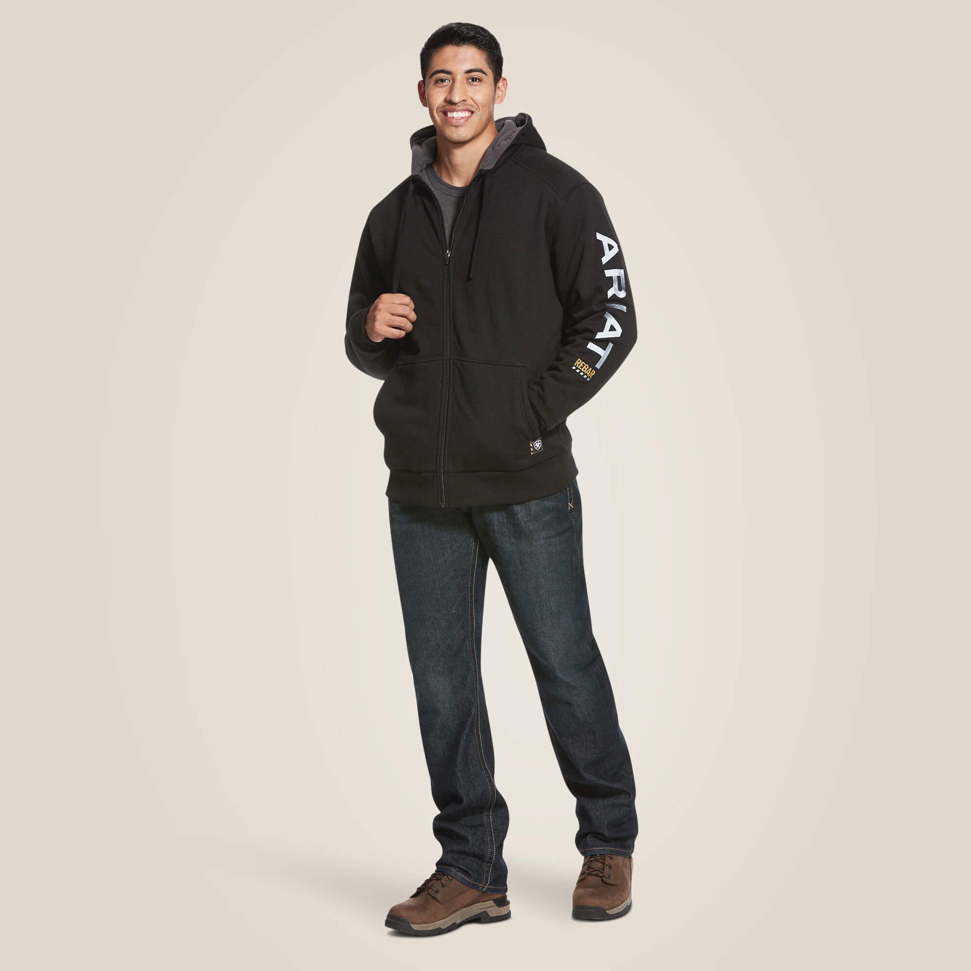Rebar All-Weather Full Zip Hoodie-Ariat