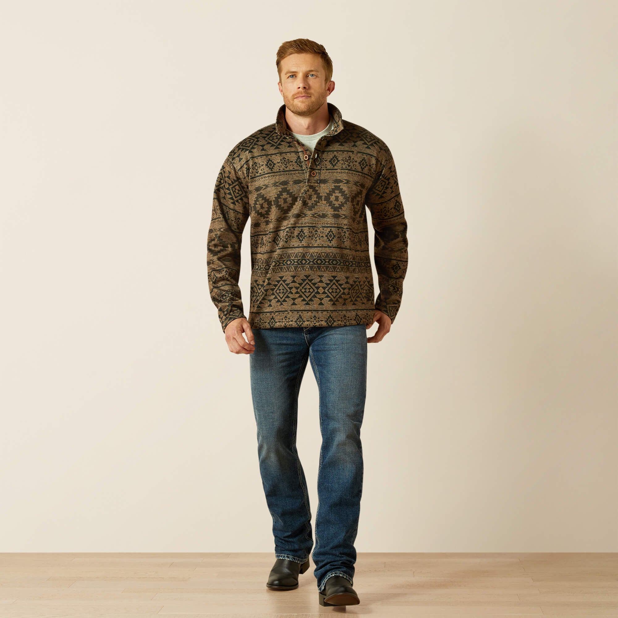 Caldwell 1/4 Button Sweater-Ariat