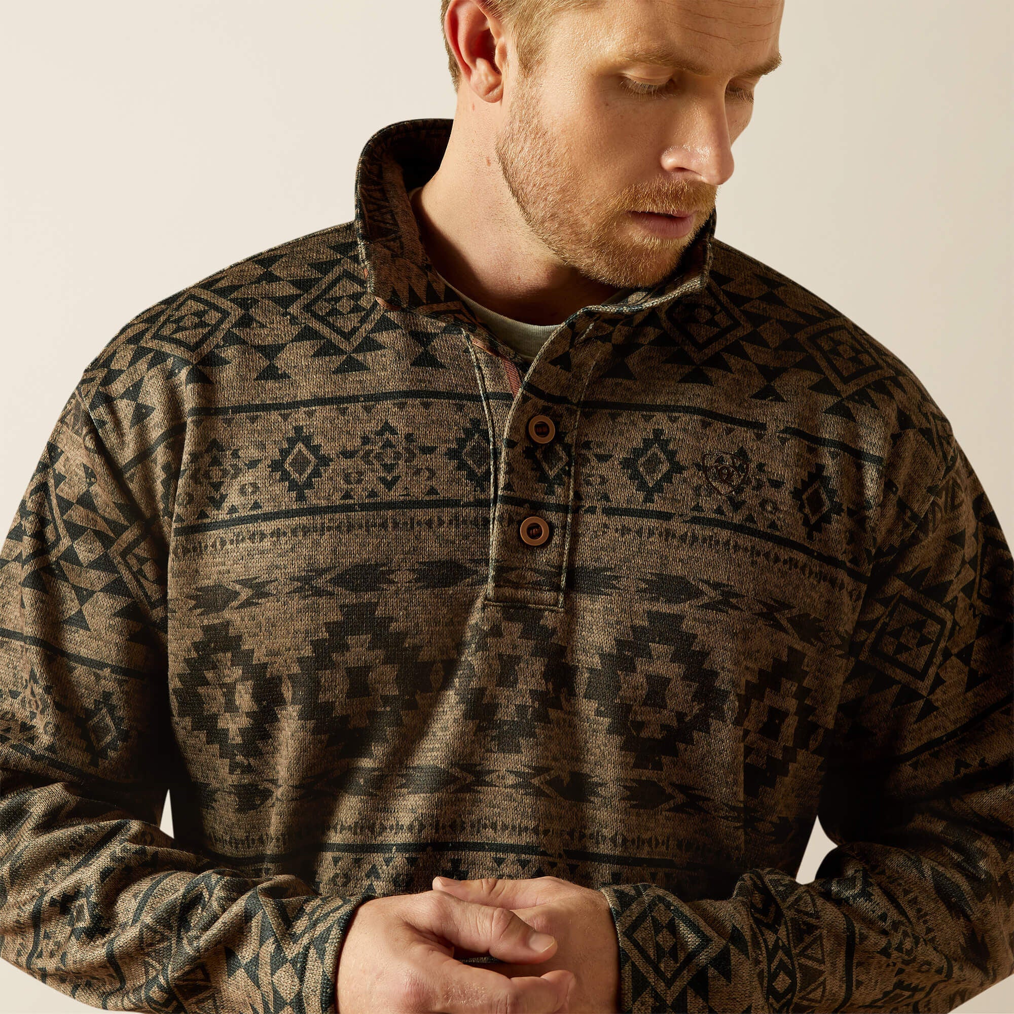 Caldwell 1/4 Button Sweater-Ariat