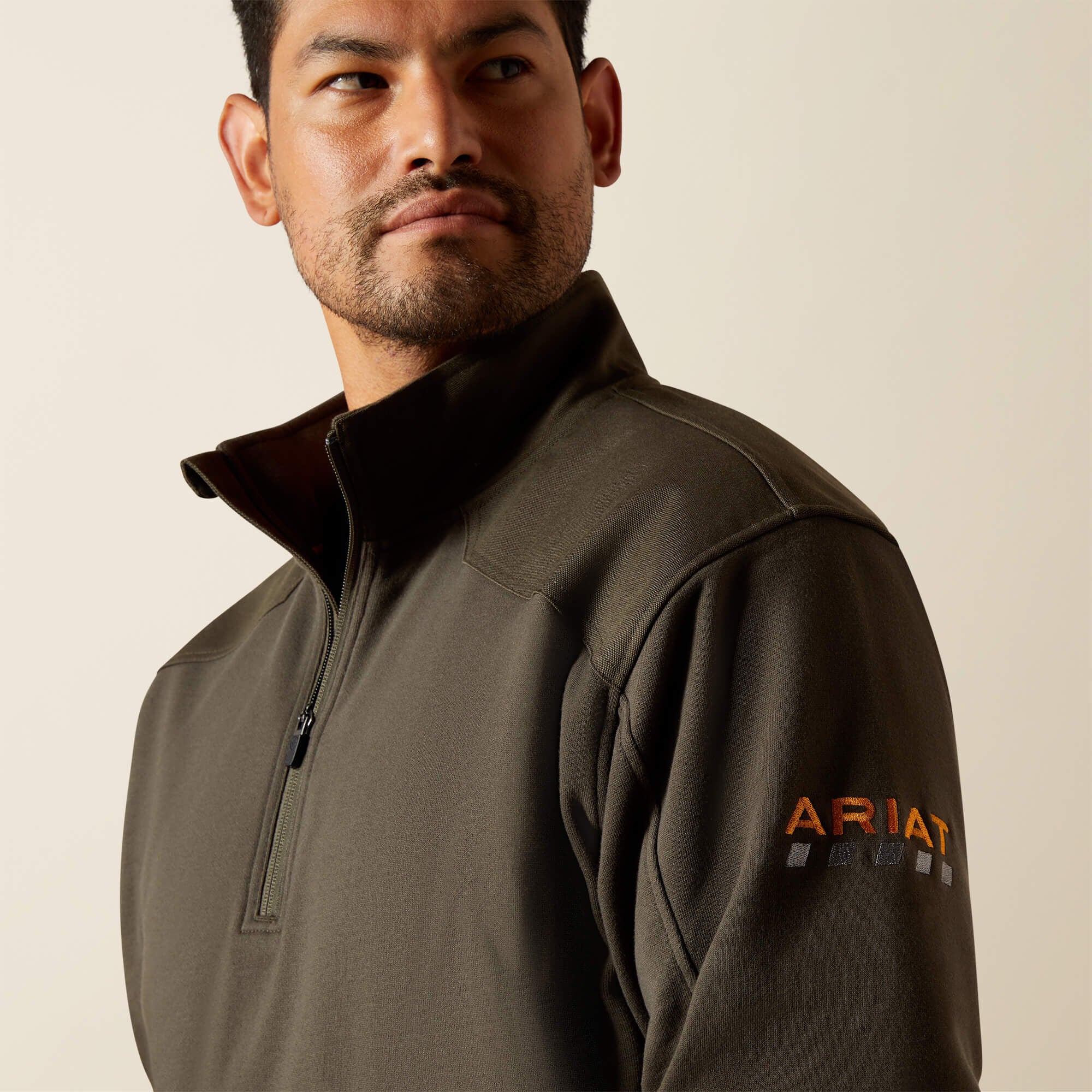 Rebar Workman Duracanvas 1/4 Zip Sweatshirt-Ariat