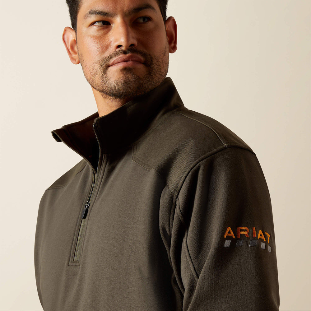 Rebar Workman Duracanvas 1/4 Zip Sweatshirt-Ariat