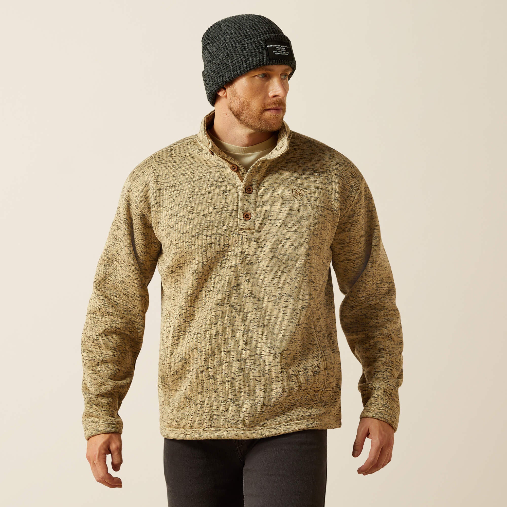 Caldwell 1/4 Button Sweater-Ariat