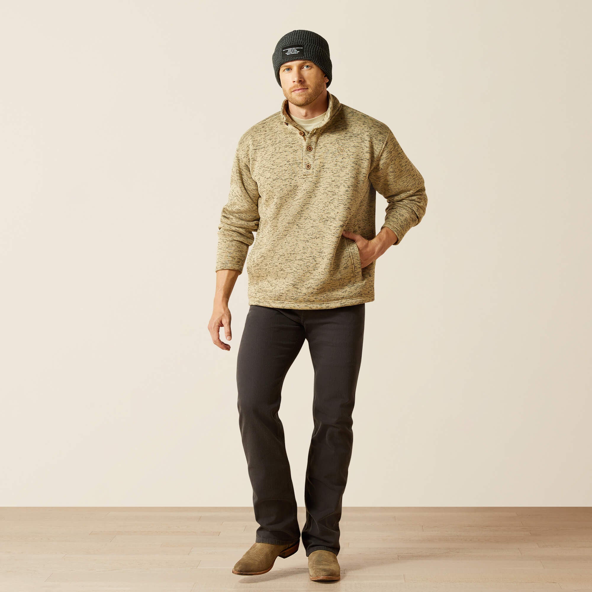 Caldwell 1/4 Button Sweater-Ariat