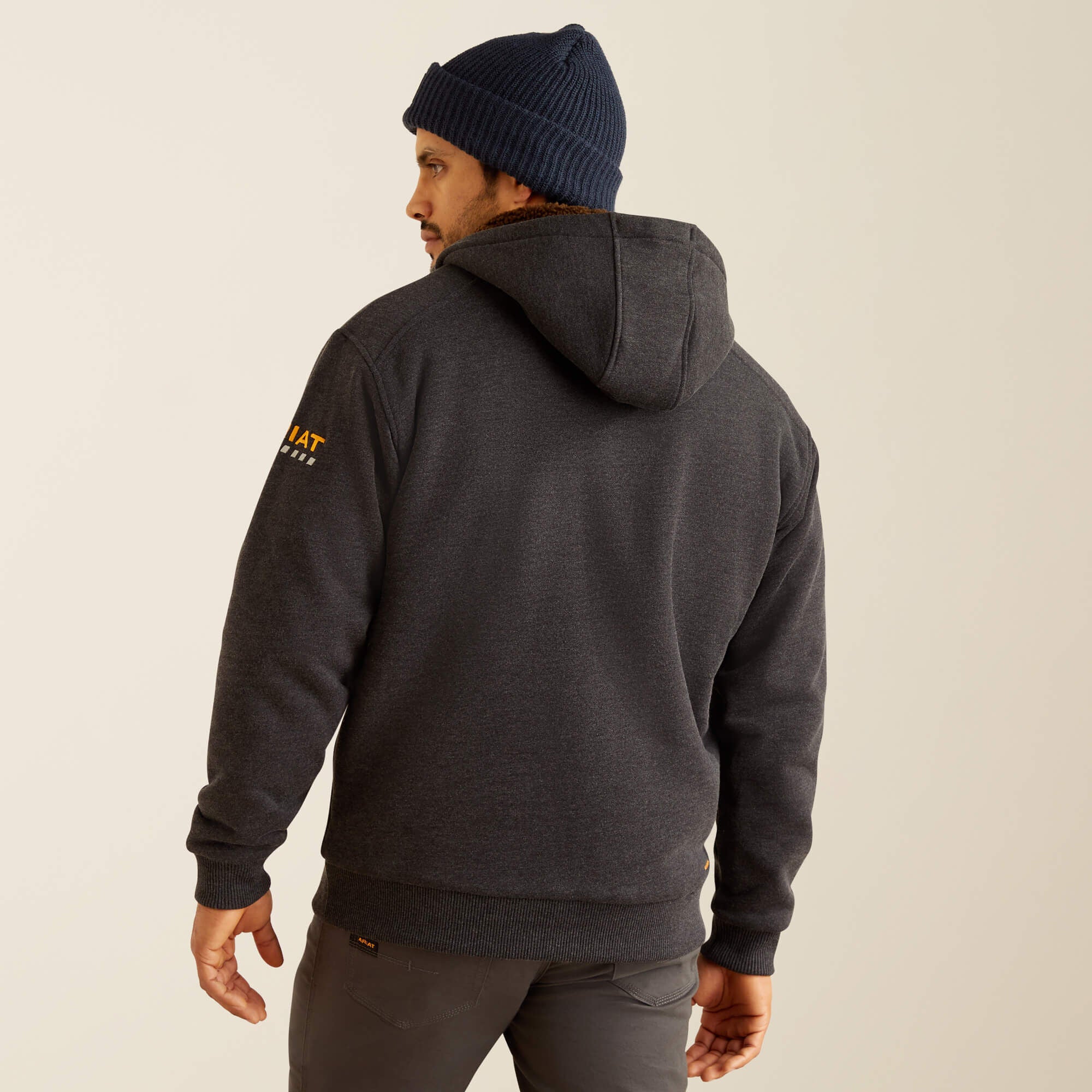 Rebar All-Weather Sherpa-Lined Full Zip Hoodie-Ariat