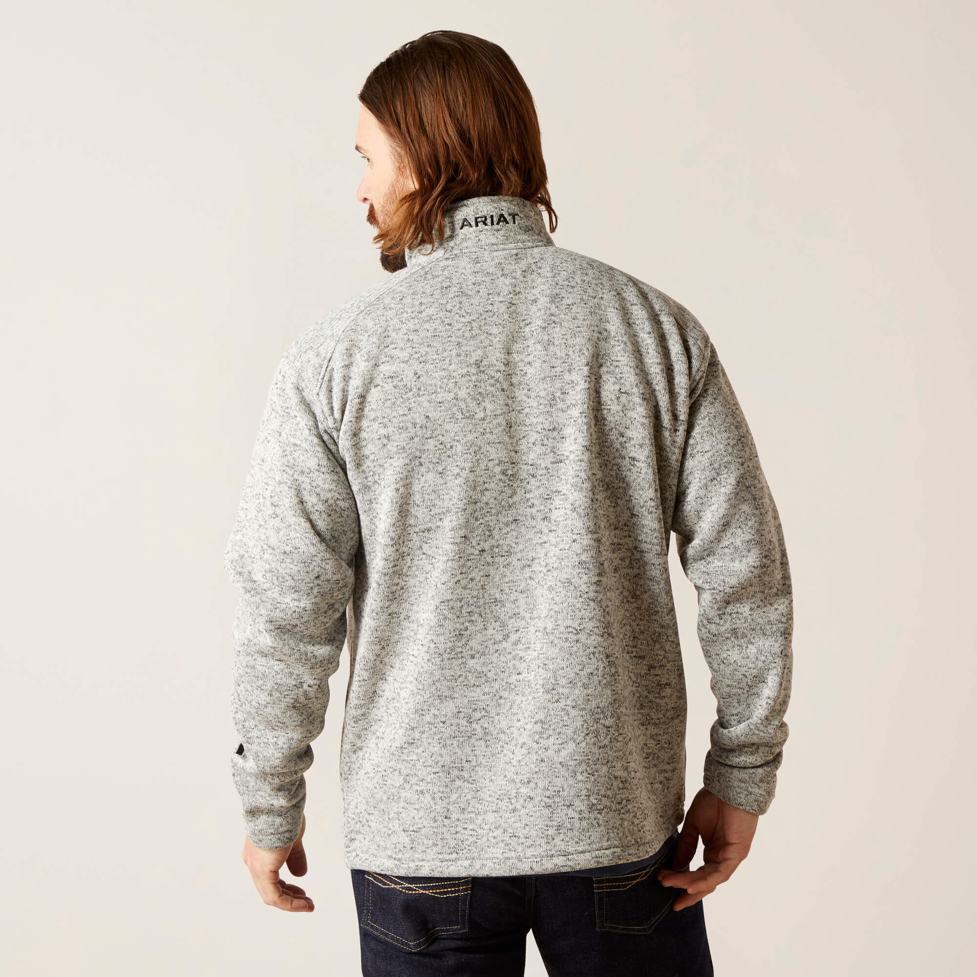 Caldwell Logo 1/4 Zip Sweater-Ariat