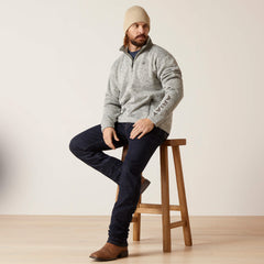 Caldwell Logo 1/4 Zip Sweater-Ariat