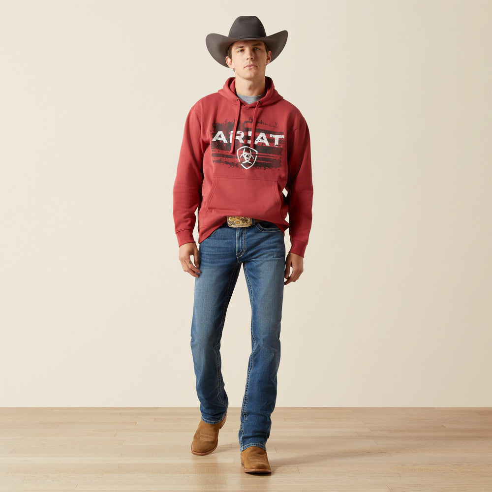 Ariat Liquid Stamp Flag Hoodie-Ariat