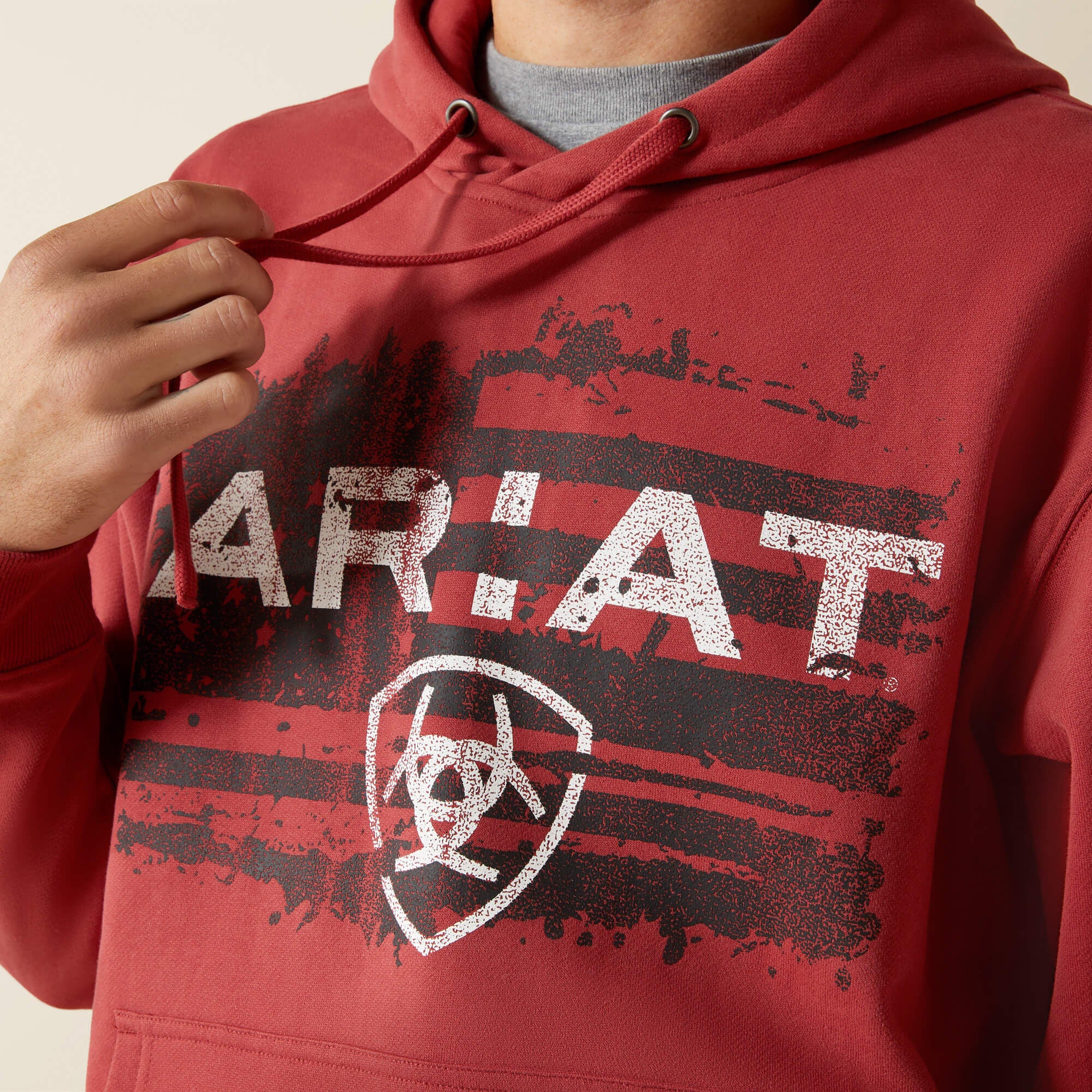 Ariat Liquid Stamp Flag Hoodie-Ariat