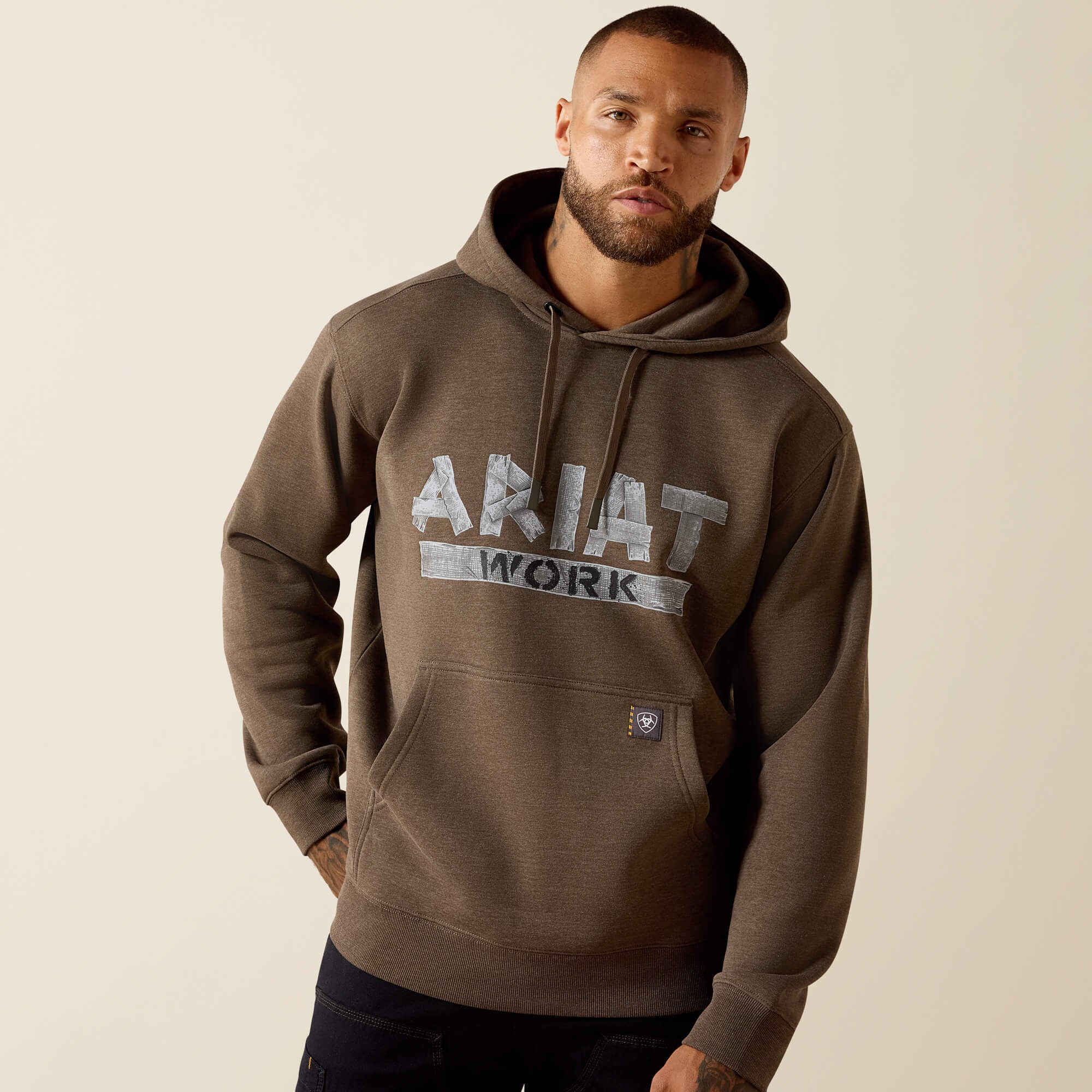 Rebar Lightweight Duct Logo Hoodie-Ariat