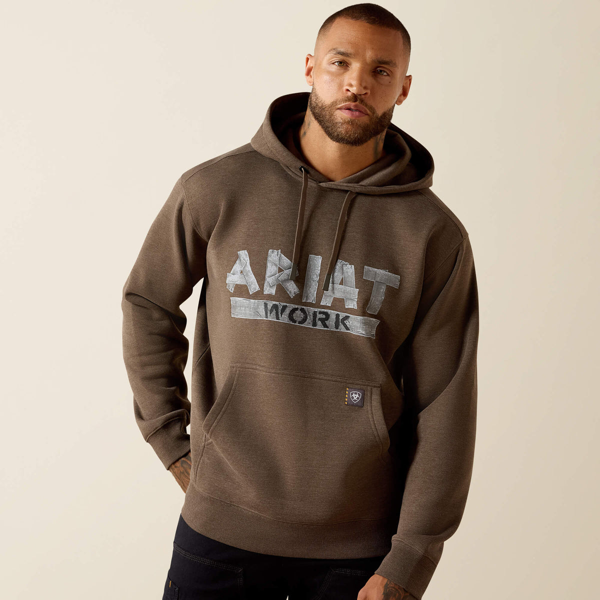 Rebar Lightweight Duct Logo Hoodie-Ariat