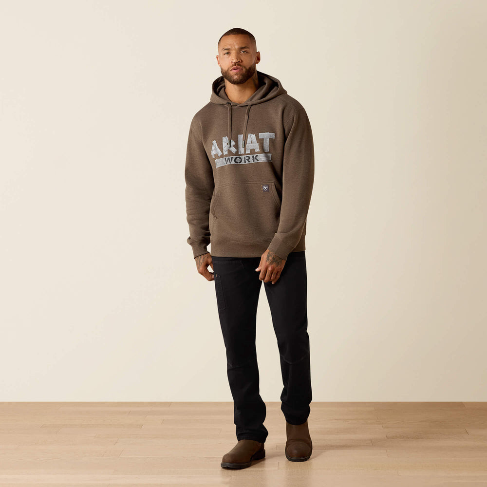 Rebar Lightweight Duct Logo Hoodie-Ariat