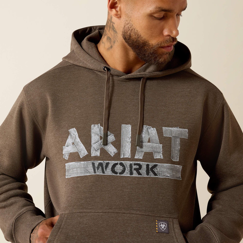 Rebar Lightweight Duct Logo Hoodie-Ariat