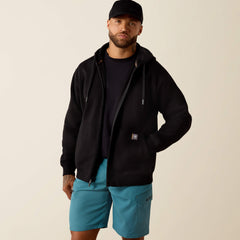 Rebar Lightweight Label Full Zip Hoodie-Ariat