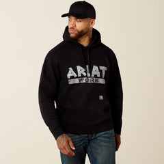 Rebar Lightweight Duct Logo Hoodie-Ariat