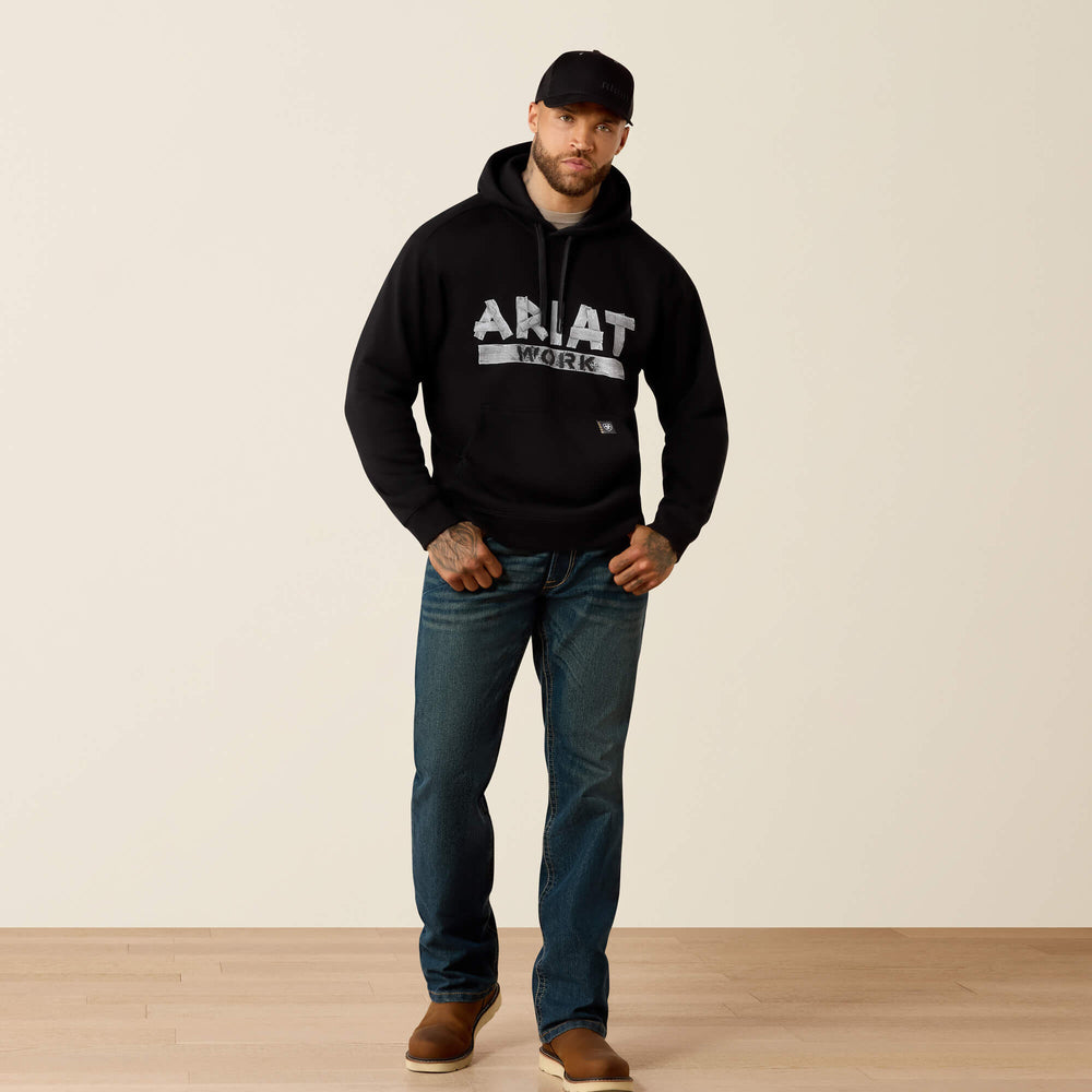 Rebar Lightweight Duct Logo Hoodie-Ariat
