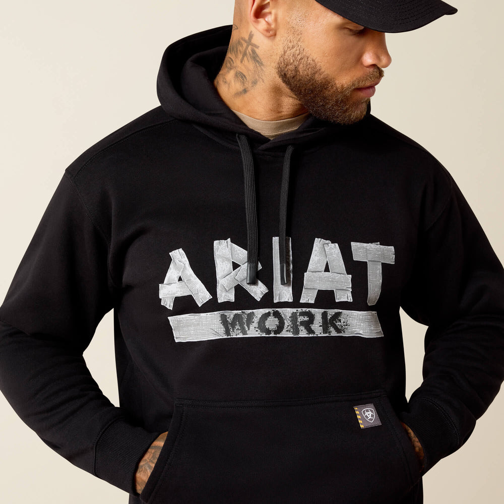 Rebar Lightweight Duct Logo Hoodie-Ariat