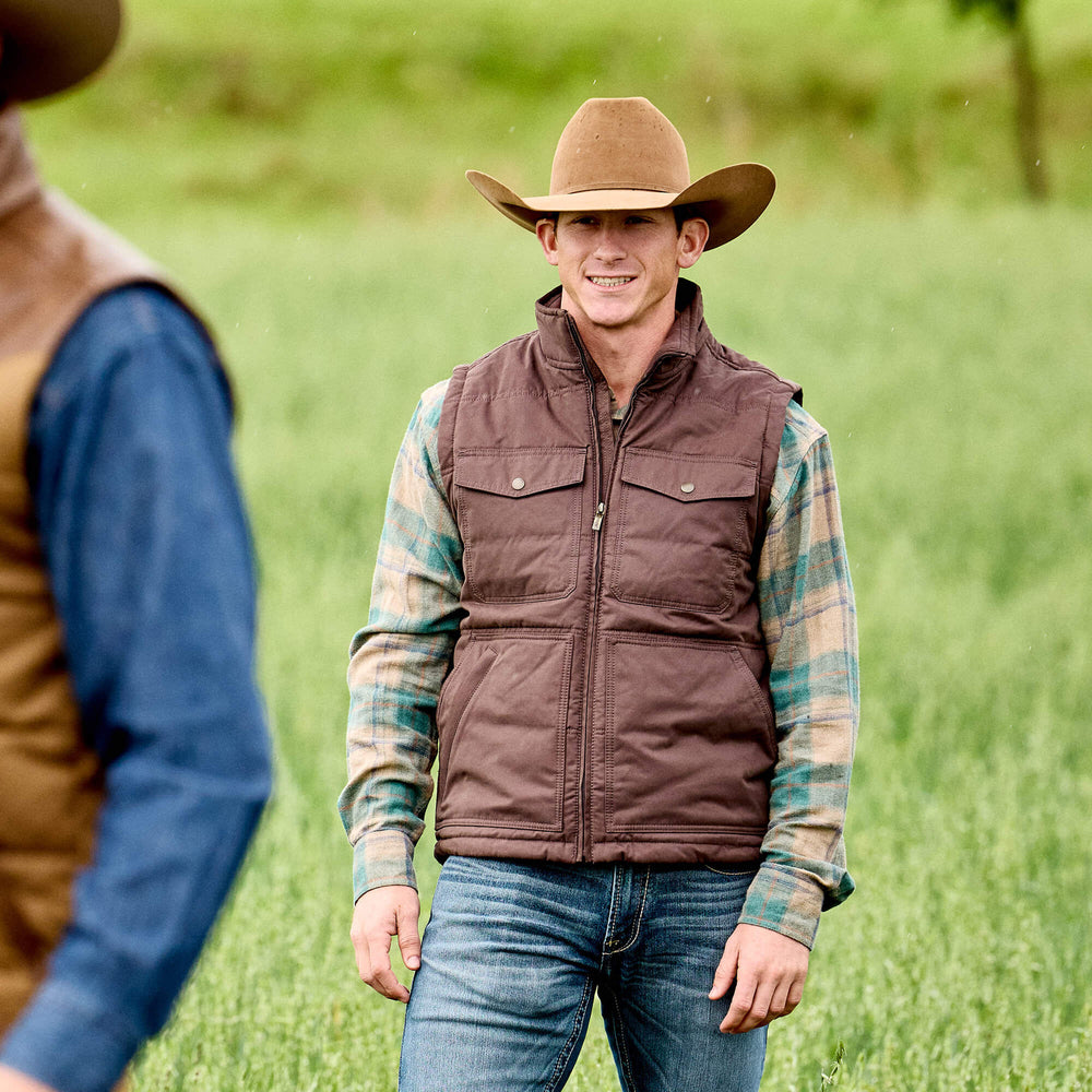 Western Quilted Vest-Ariat
