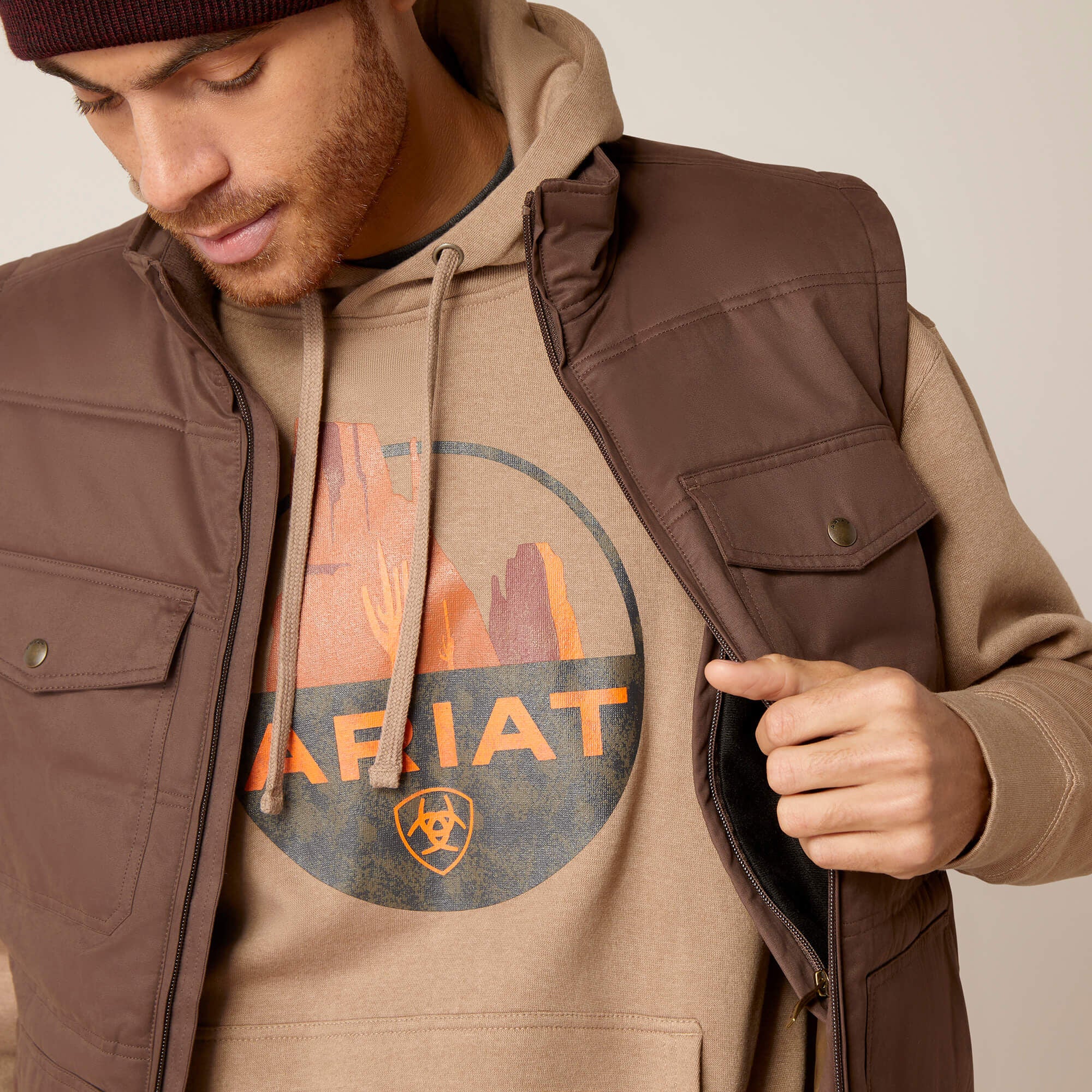 Grizzly 2.0 Canvas Conceal and Carry Vest-Ariat