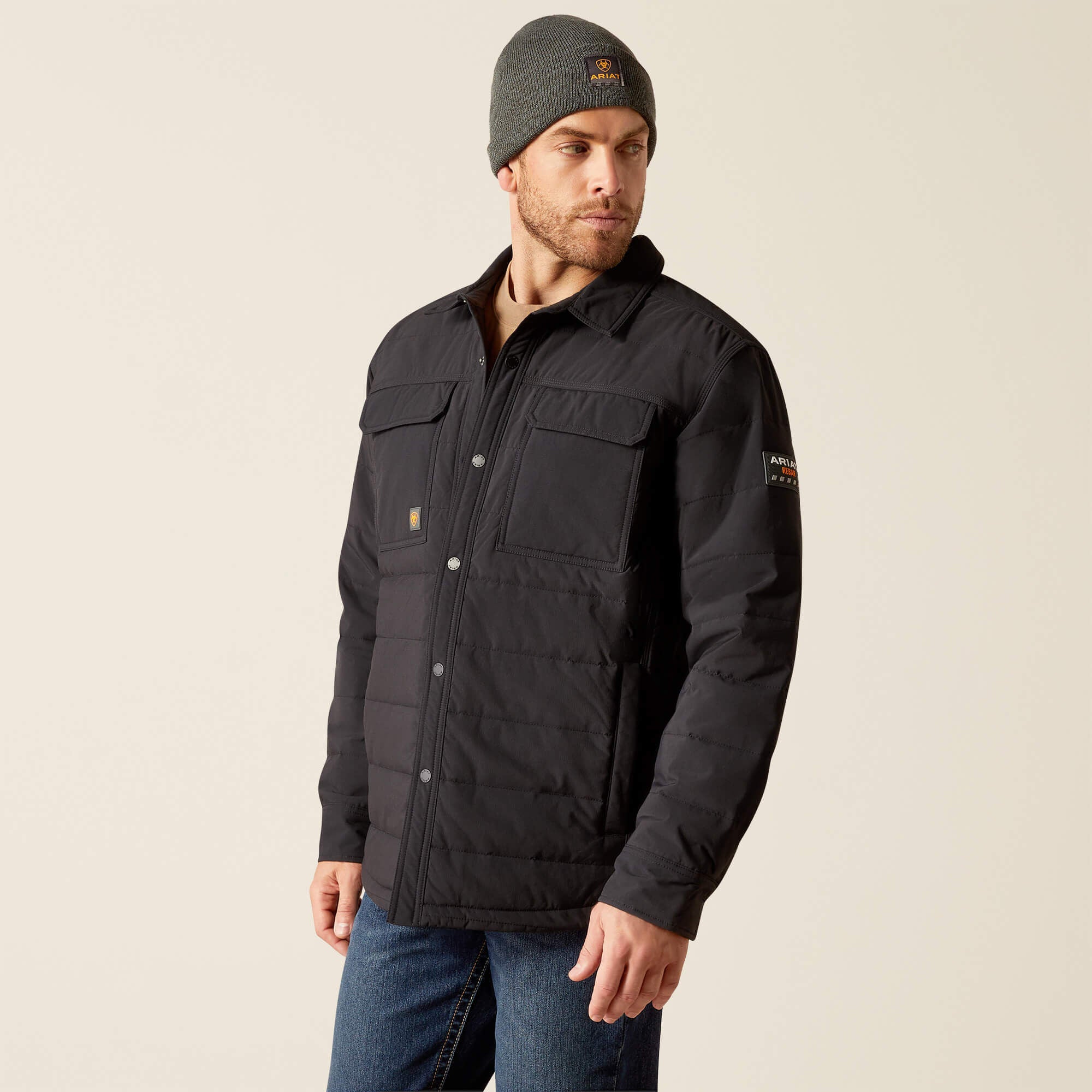 Rebar Cordura Ripstop Insulated Shirt Jacket-Ariat