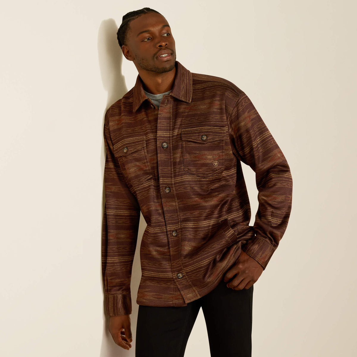 Caldwell Printed Shirt Jacket-Ariat