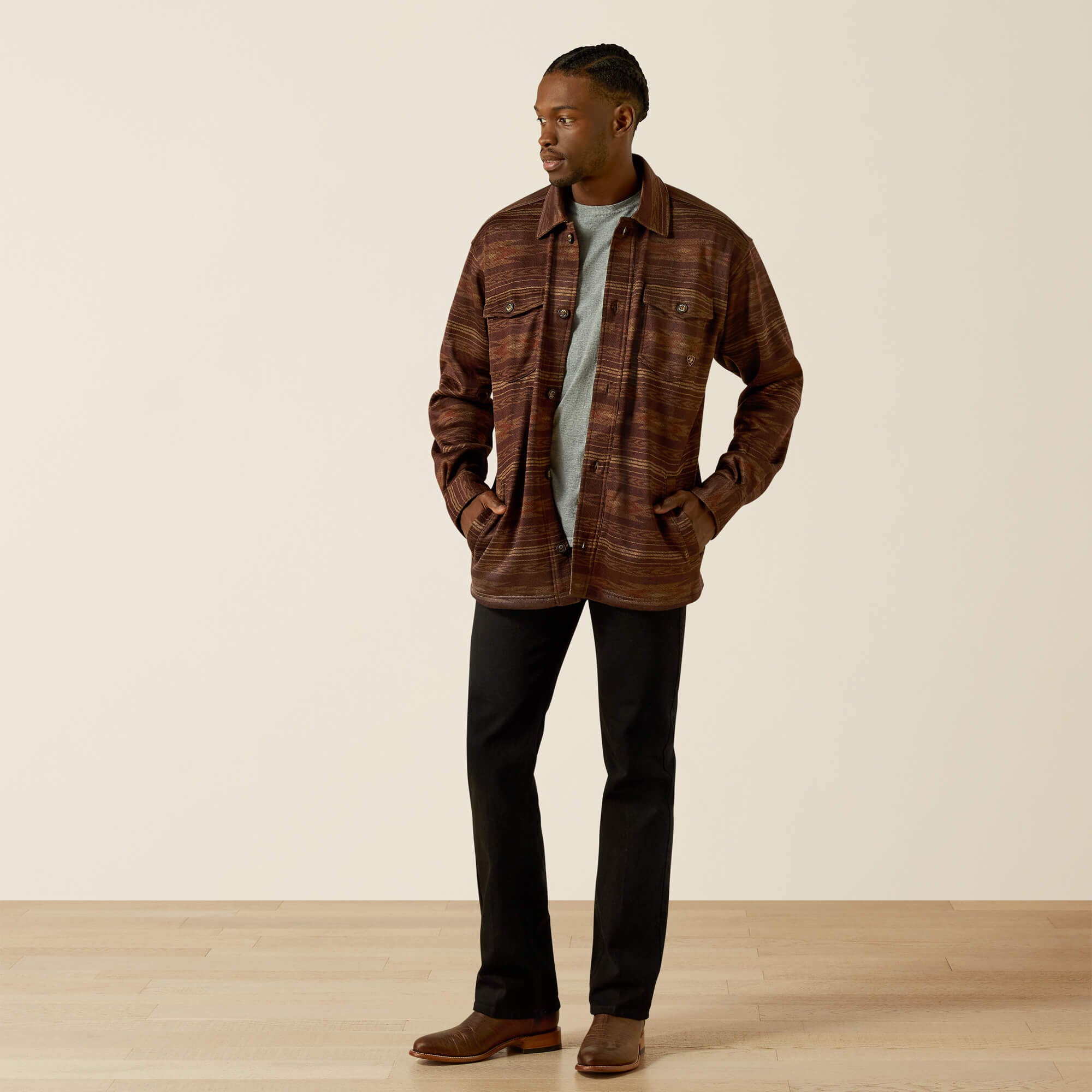 Caldwell Printed Shirt Jacket-Ariat