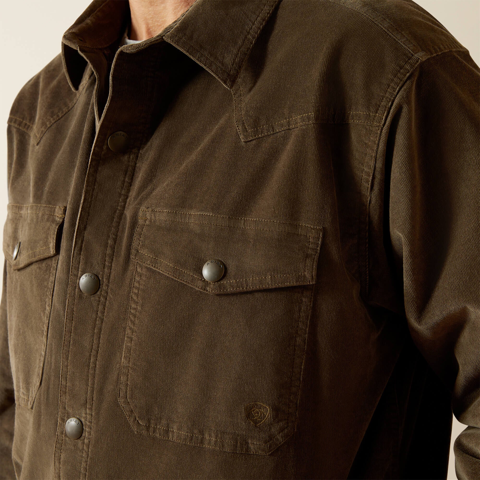Retro Corduroy Shirt Jacket-Ariat