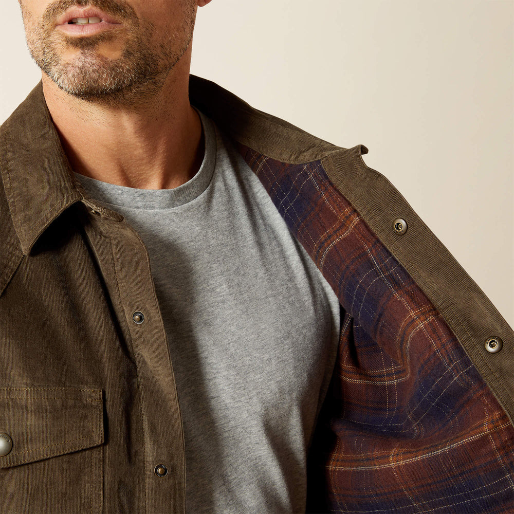Retro Corduroy Shirt Jacket-Ariat
