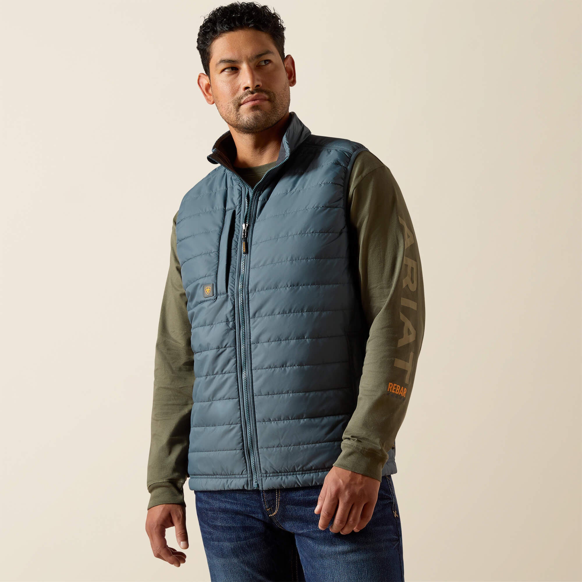 Rebar Cordura Ripstop Lightweight Insulated Vest-Ariat