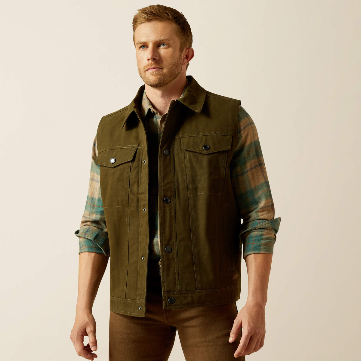 Canvas Rancher Vest-Ariat