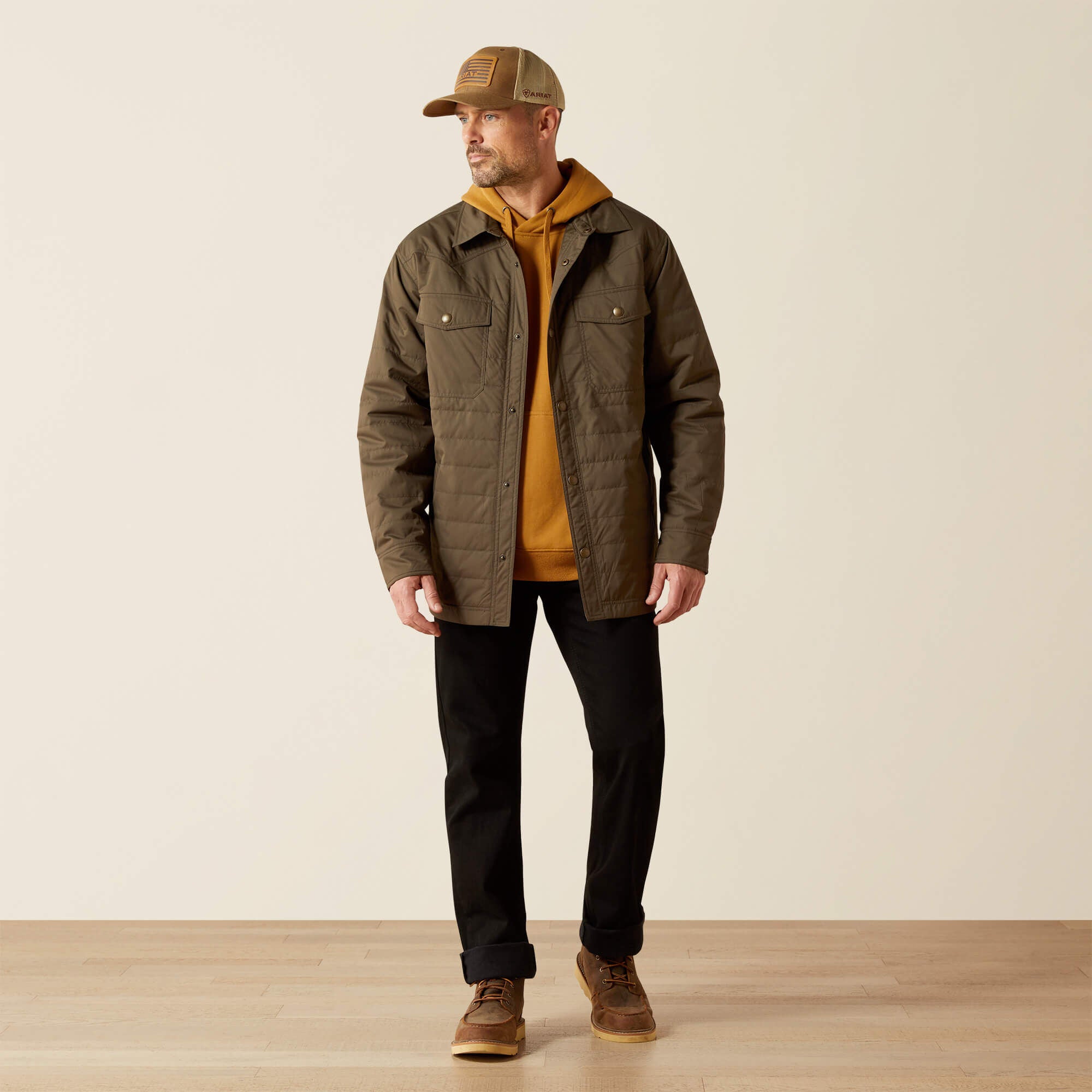 Quilted Shirt Jacket-Ariat