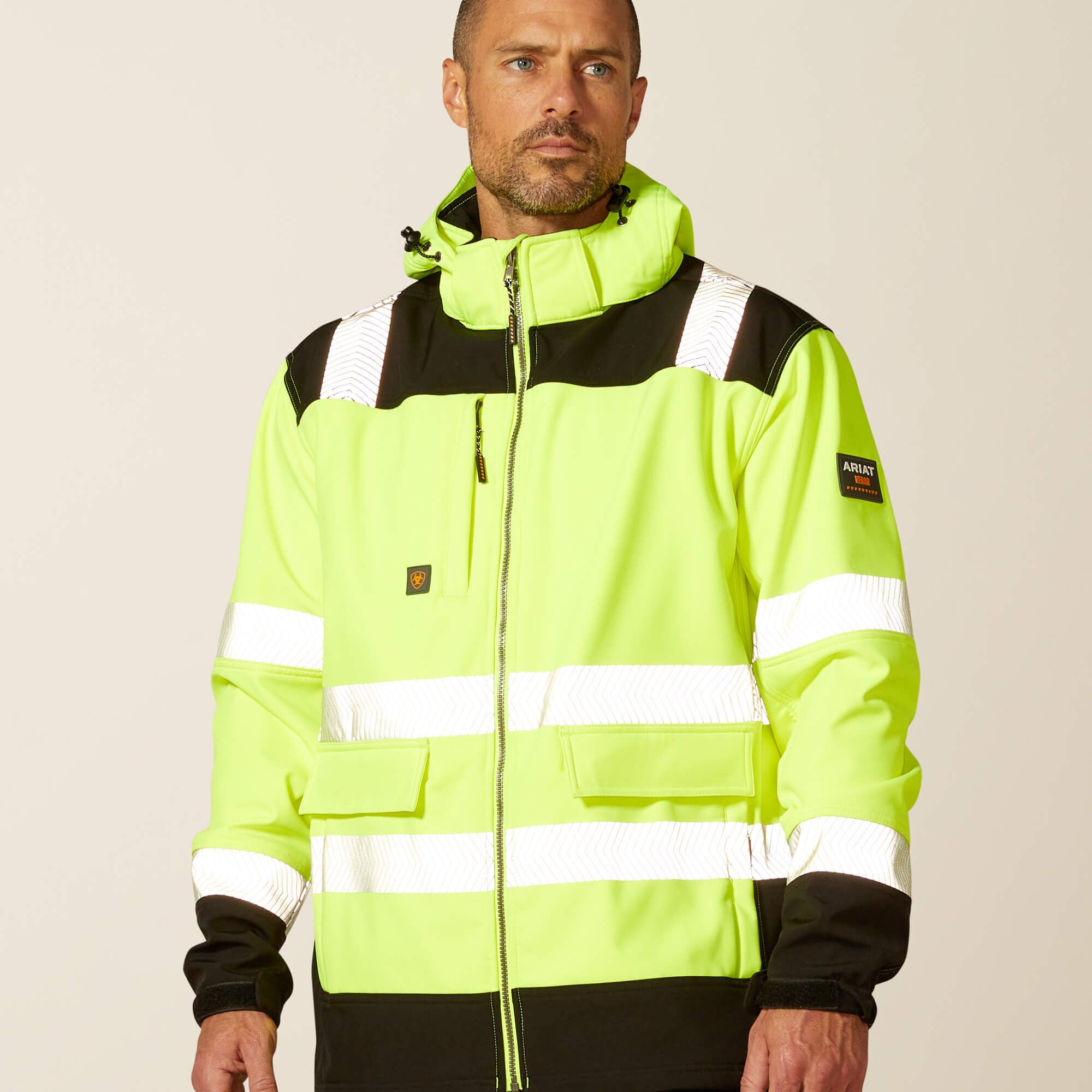 Rebar Hi-Vis Softshell Jacket-Ariat