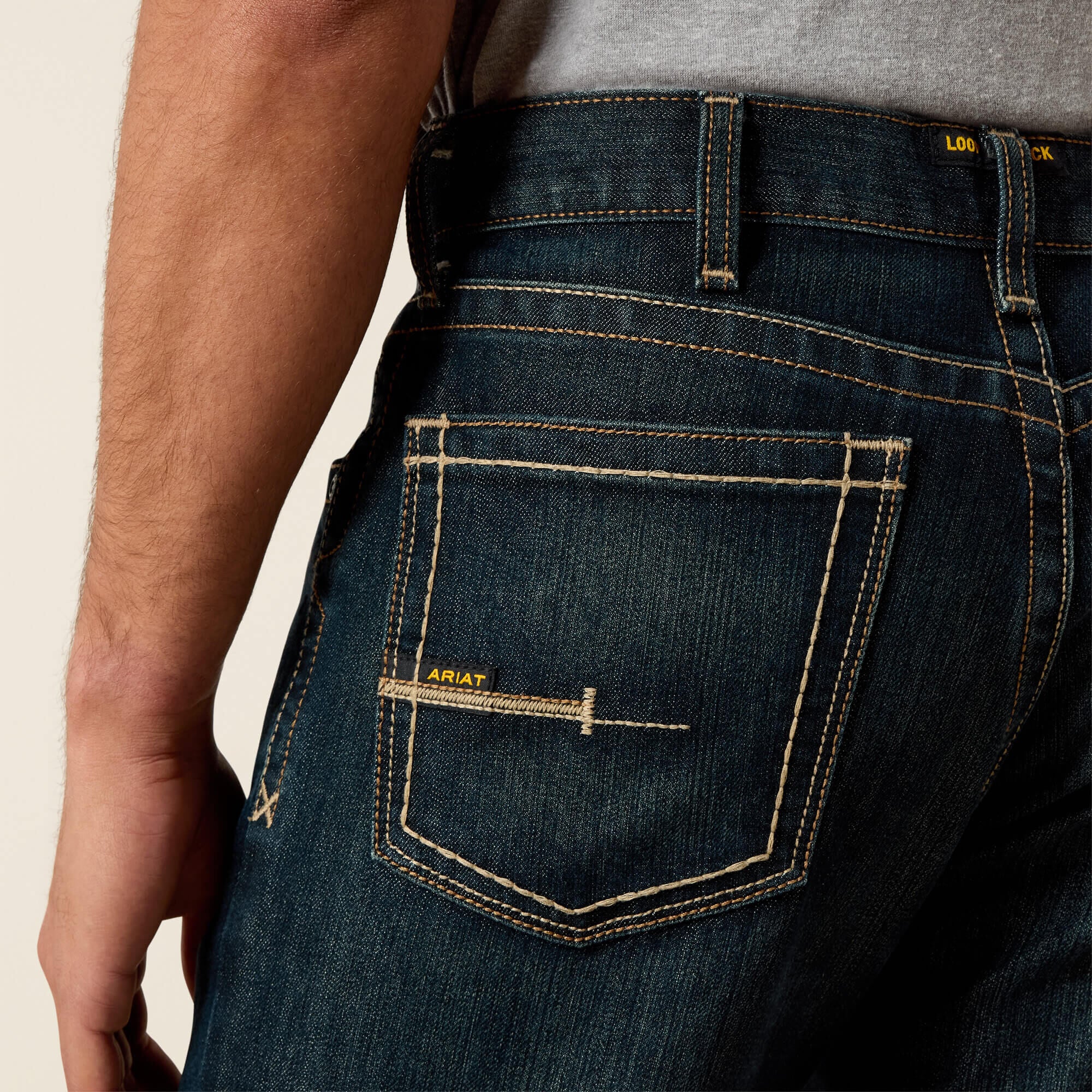 Rebar M4 Relaxed DuraStretch Edge Stackable Straight Leg Jean-Ariat