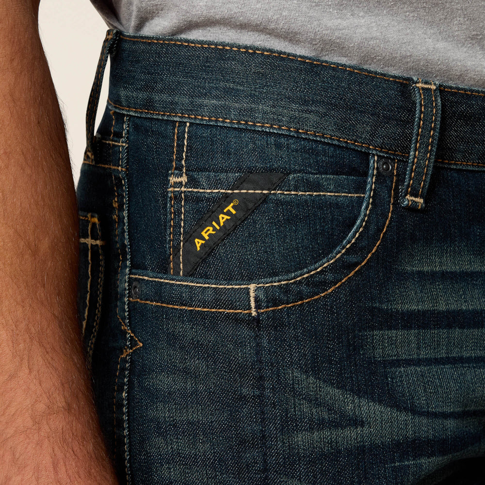 Rebar M4 Relaxed DuraStretch Edge Stackable Straight Leg Jean-Ariat