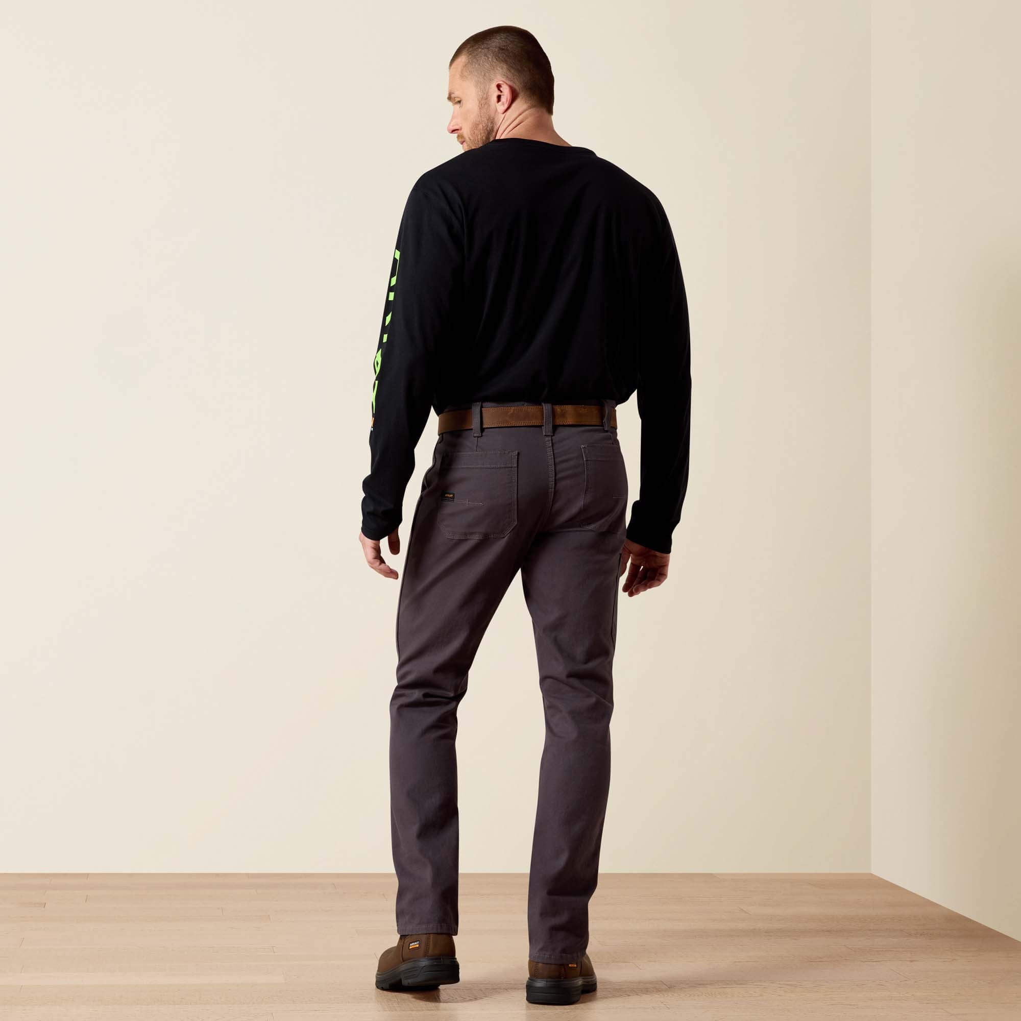 Rebar M4 Low Rise DuraStretch Made Tough Double Front Stackable Straight Leg Pant-Ariat