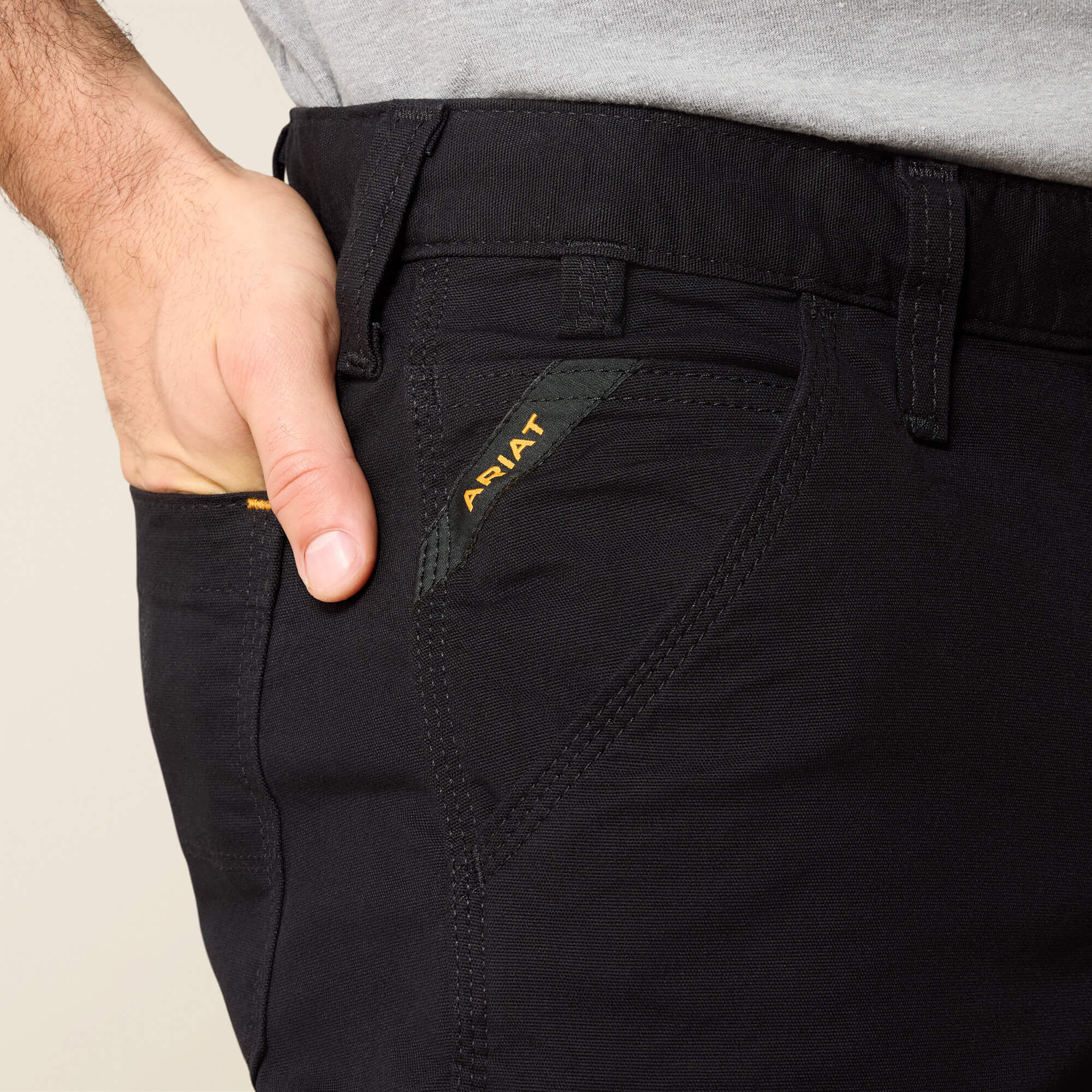 Rebar M4 Low Rise DuraStretch Made Tough Double Front Stackable Straight Leg Pant-Ariat