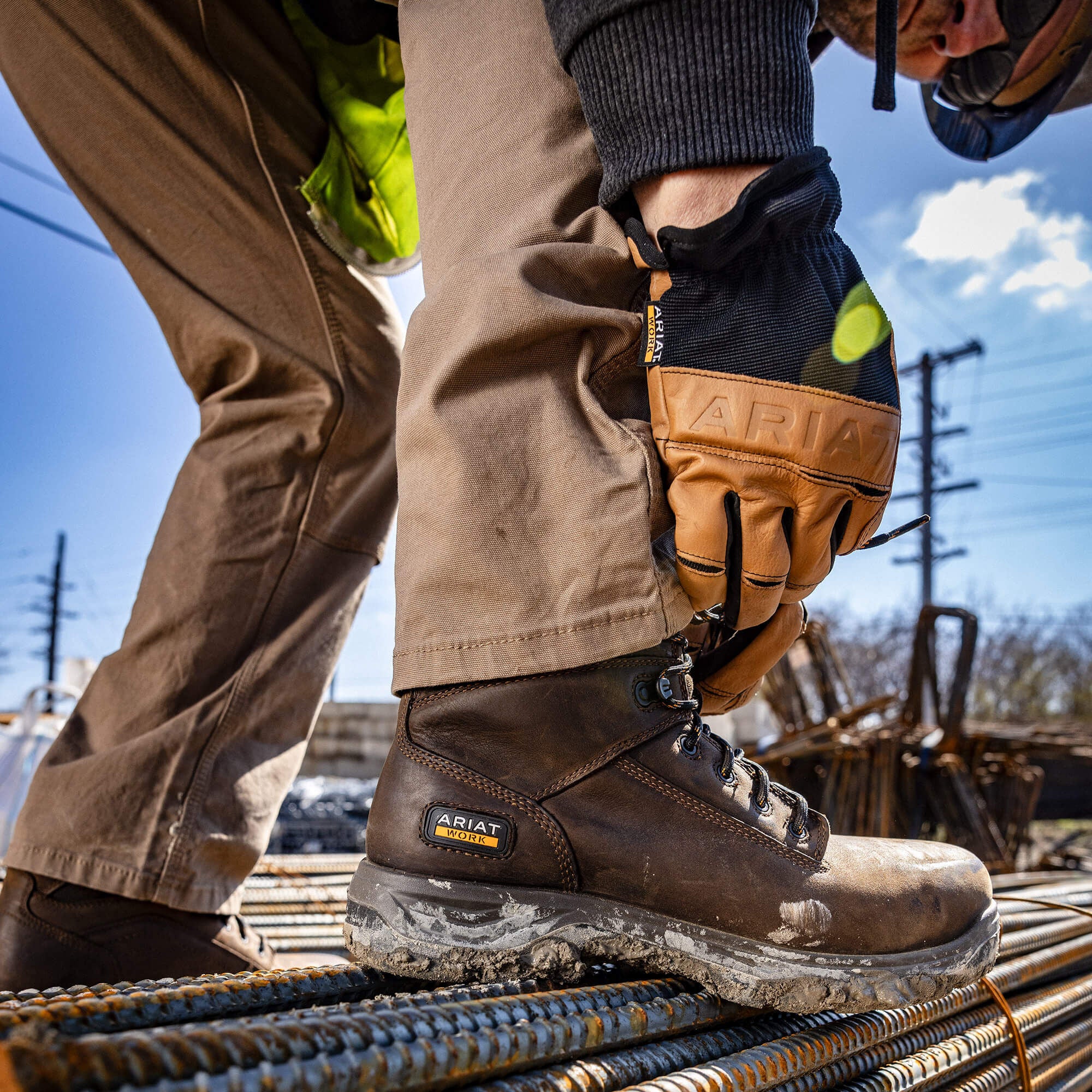 Rebar M4 Low Rise DuraStretch Made Tough Double Front Stackable Straight Leg Pant-Ariat