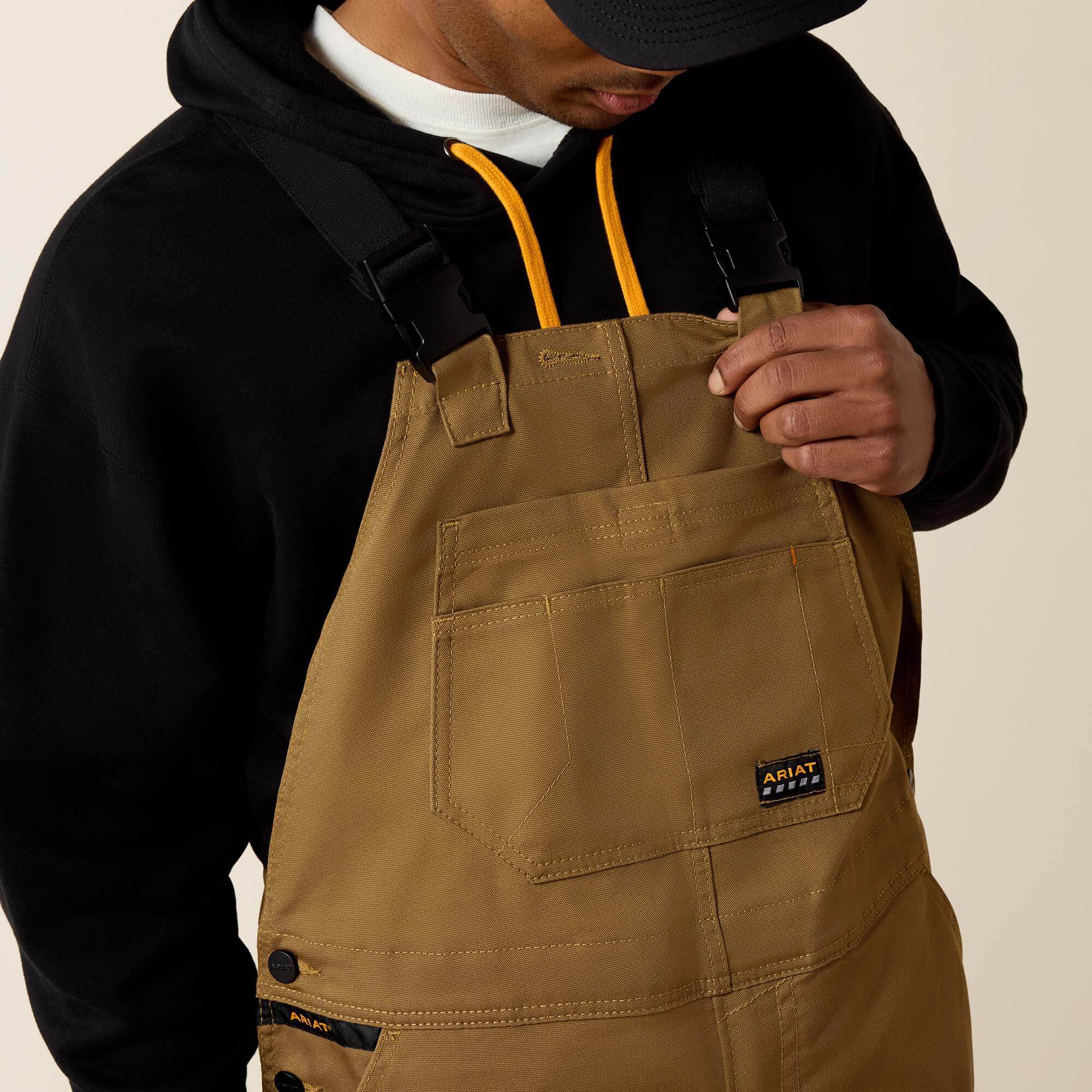 Rebar Duracanvas Unlined Bib-Ariat