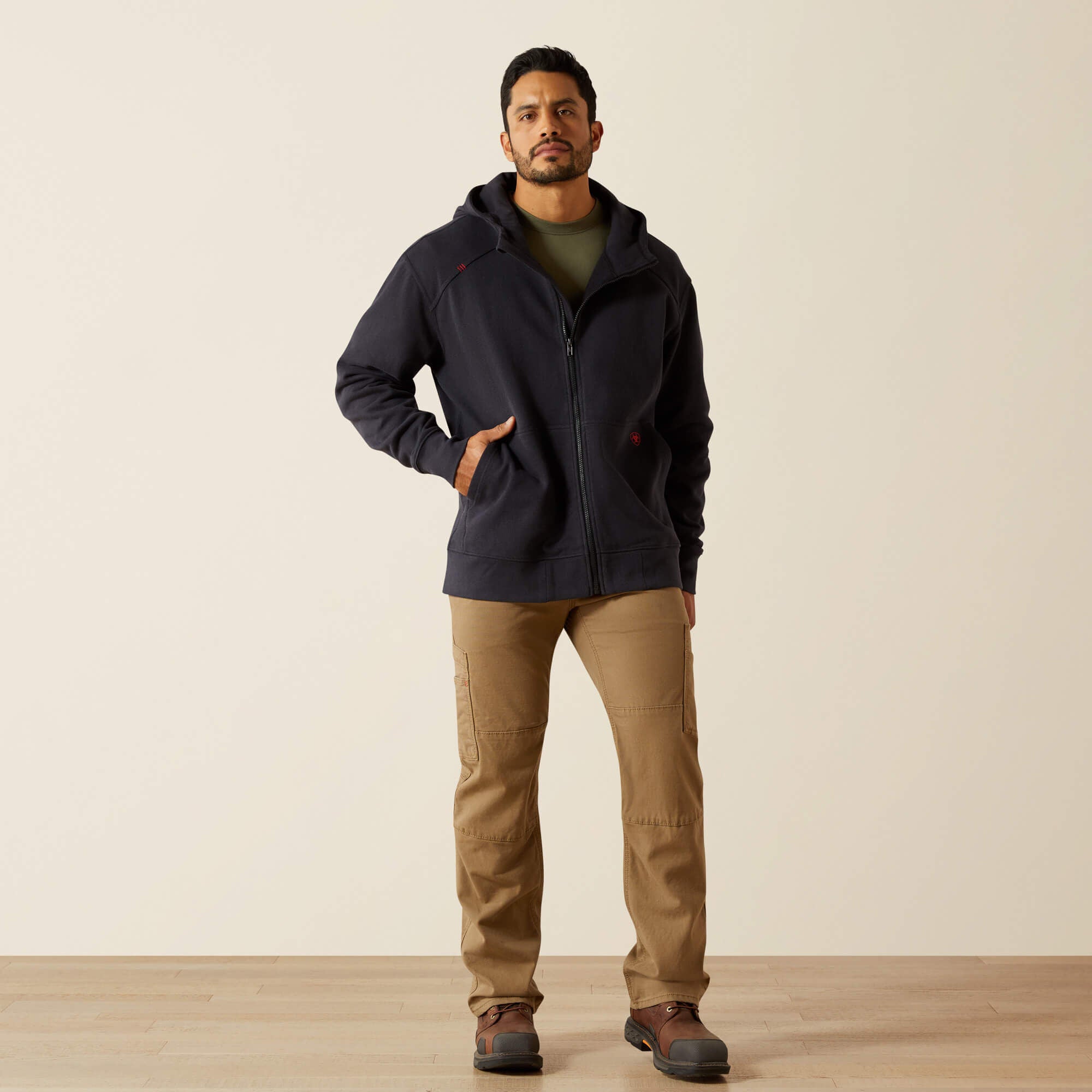 FR DuraStretch Heavyweight Fleece Full Zip Hoodie-Ariat