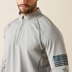 FR Combat Stretch Patriot 1/4 Zip Work Shirt-Ariat