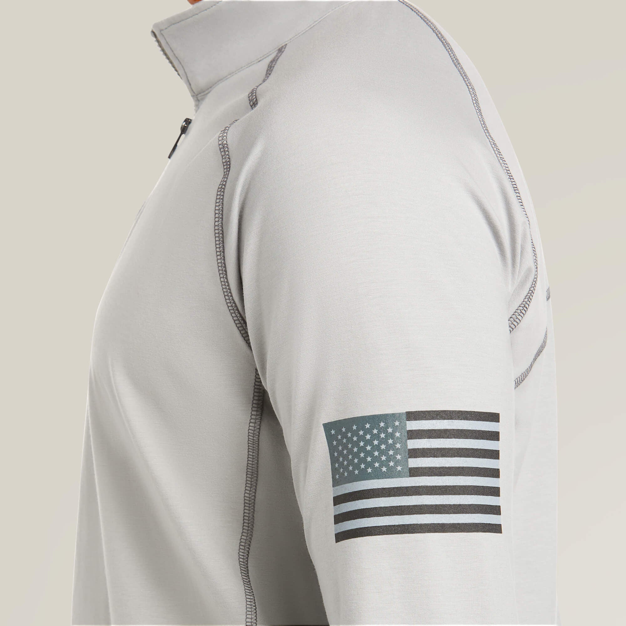 FR Combat Stretch Patriot 1/4 Zip Work Shirt-Ariat