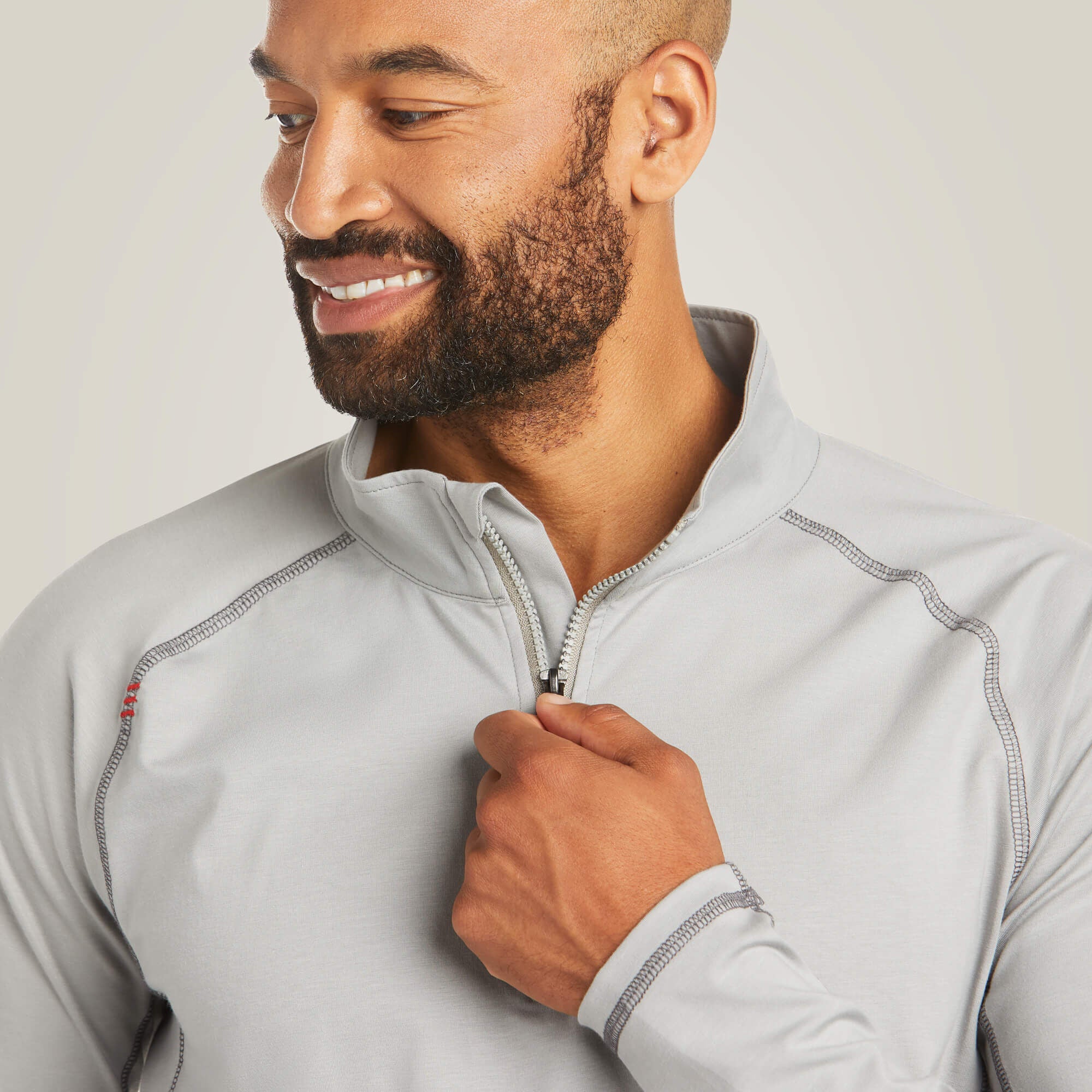 FR Combat Stretch Patriot 1/4 Zip Work Shirt-Ariat