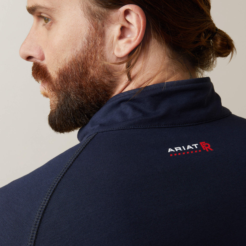 FR Combat Stretch Patriot 1/4 Zip Work Shirt-Ariat