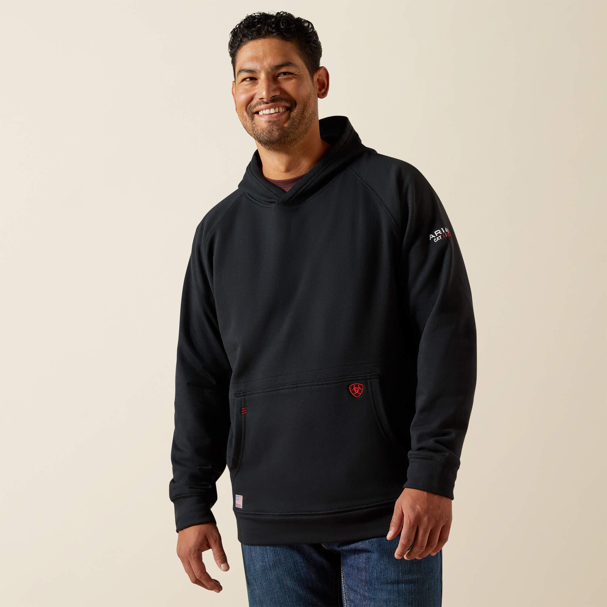 FR DuraStretch Hard Head Full Zip Hoodie-Ariat
