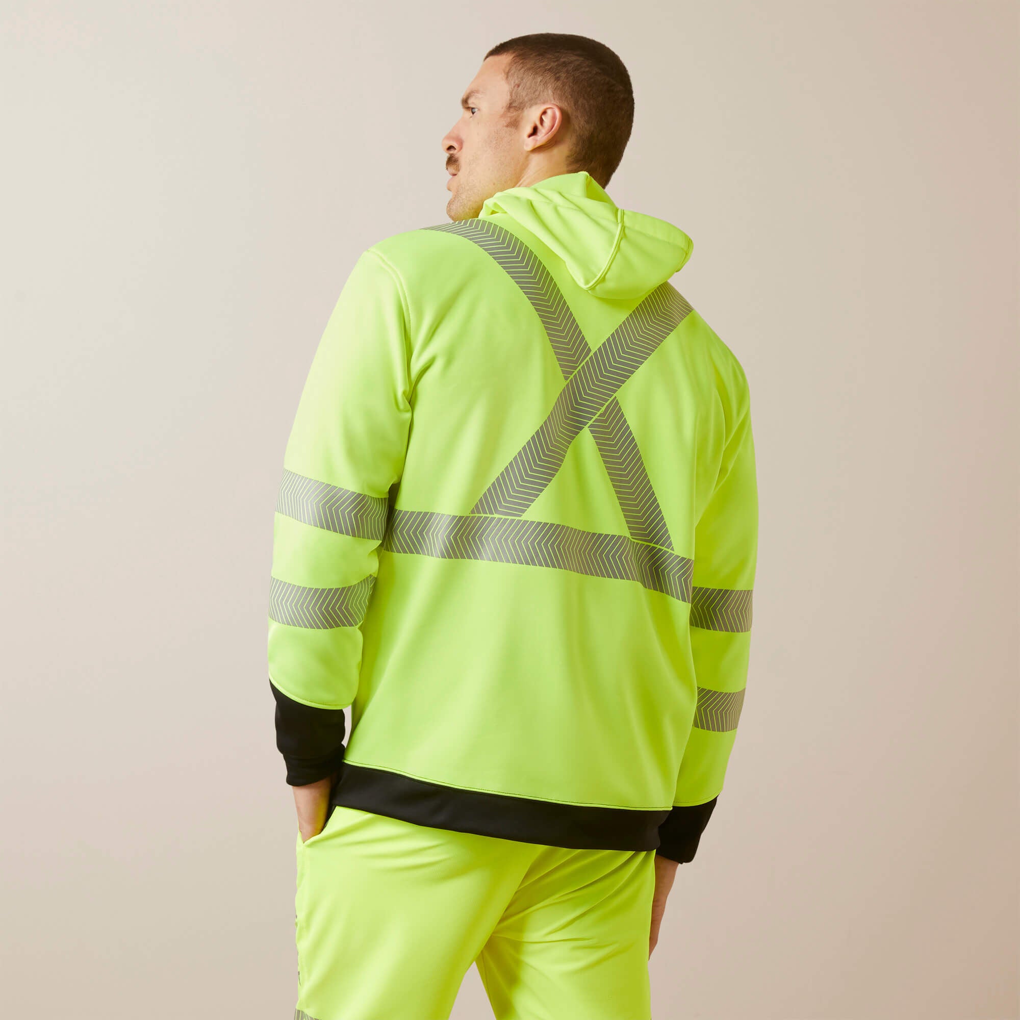 Rebar WorkTek Hi-Vis Full Zip Hoodie-Ariat